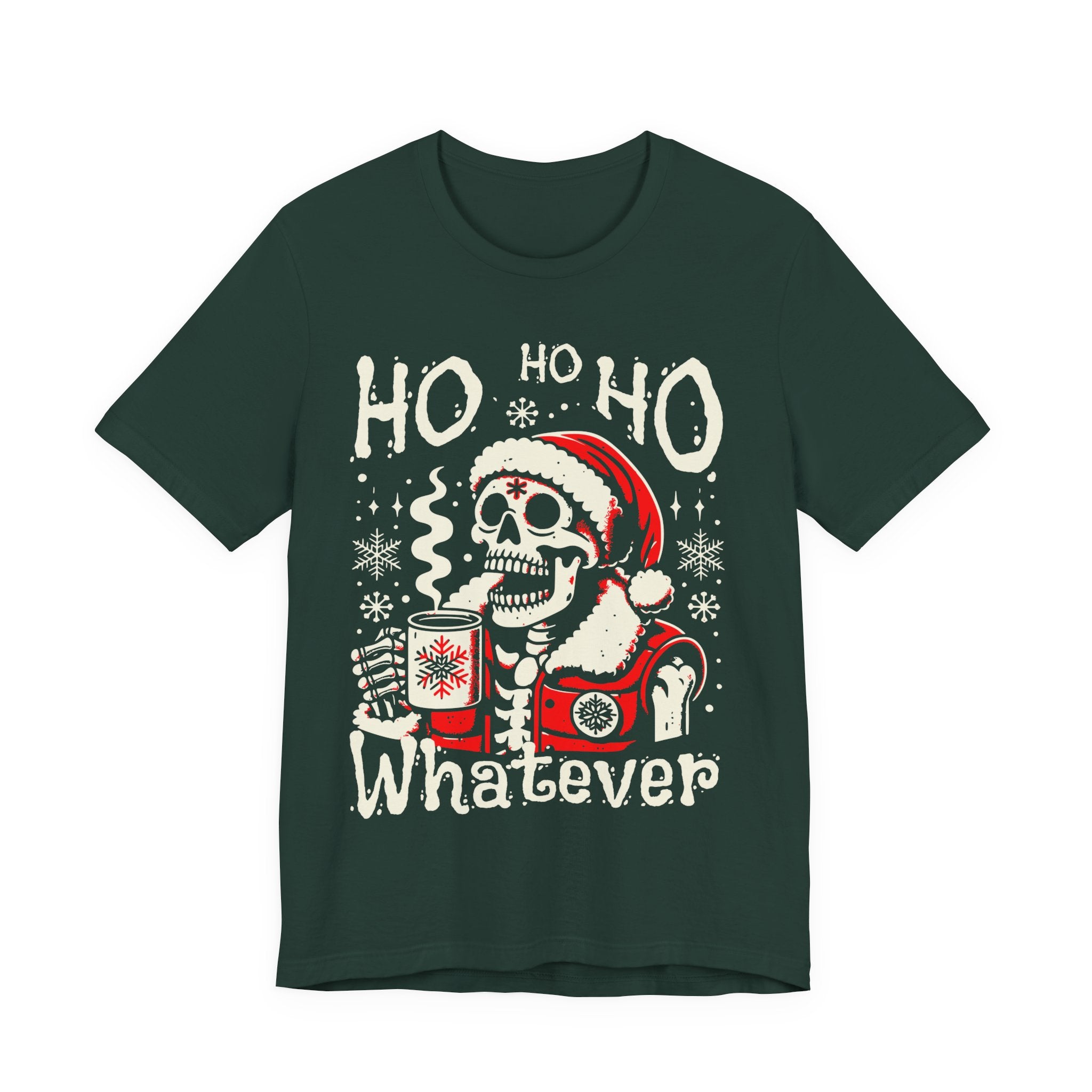Skull Santa 'Ho Ho Whatever' Christmas Tee