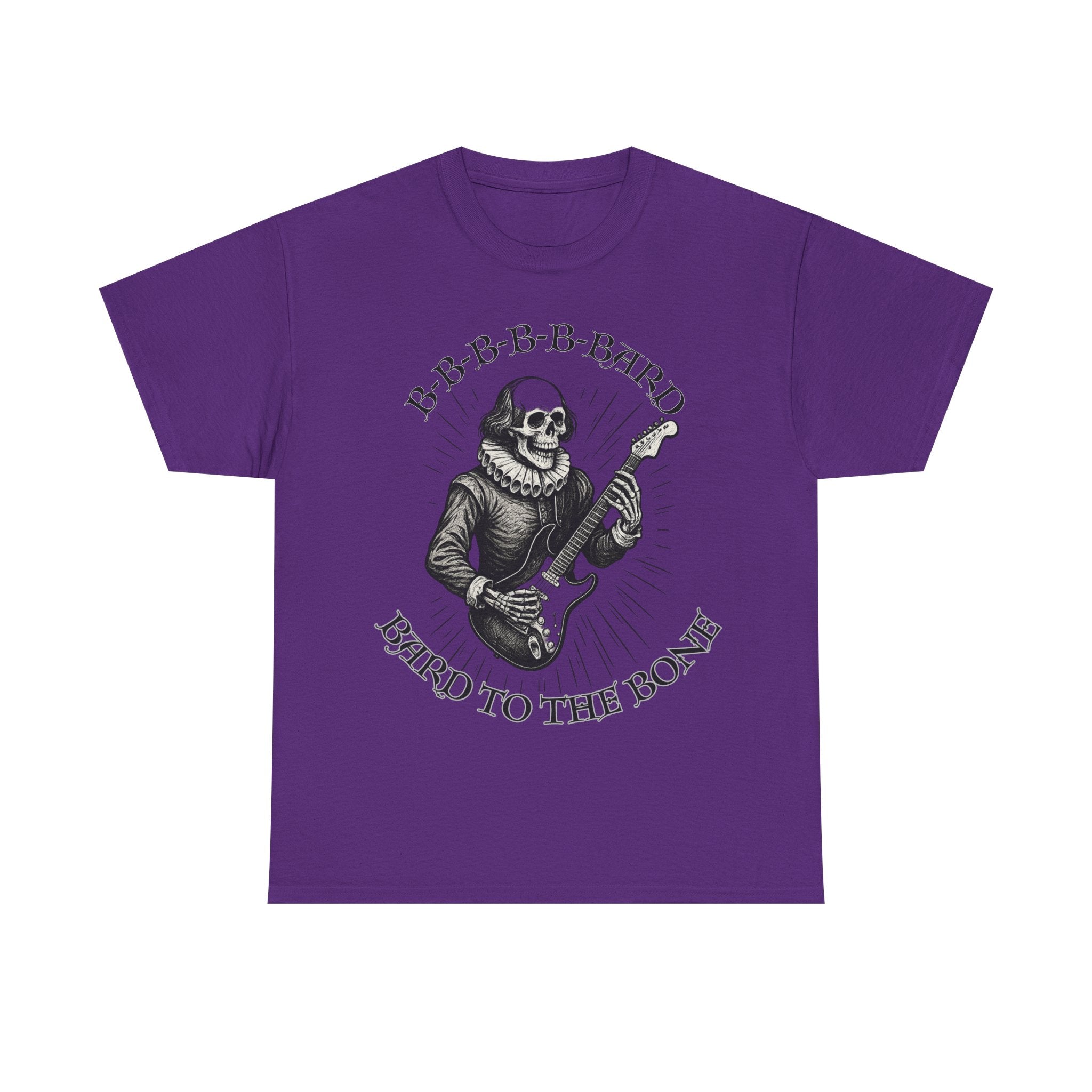 Rock-Inspired Unisex Tee, Skellie Guitarist Shirt, Music Lover Apparel, Halloween Costume Tee, Unique Gift for Musicians
