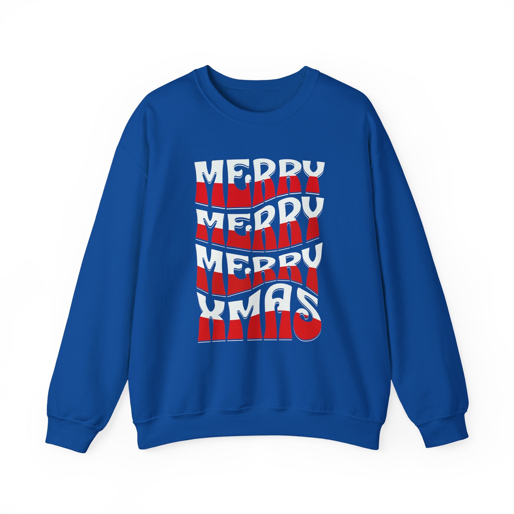Merry Xmas Stacked Crewneck Sweatshirt