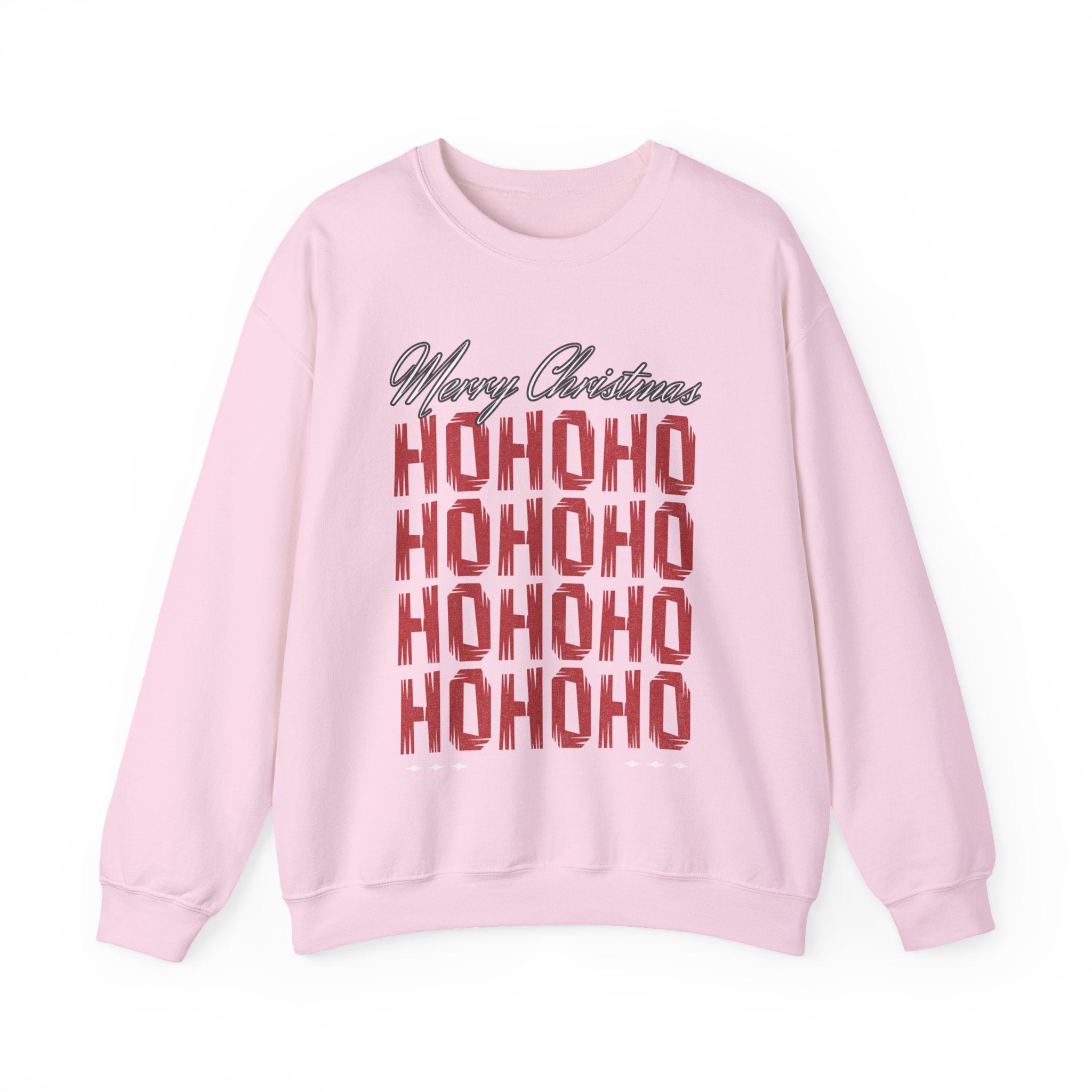 Christmas 'HO HO HO' Crewneck Sweatshirt – Merry Christmas Plaid Holiday Sweater