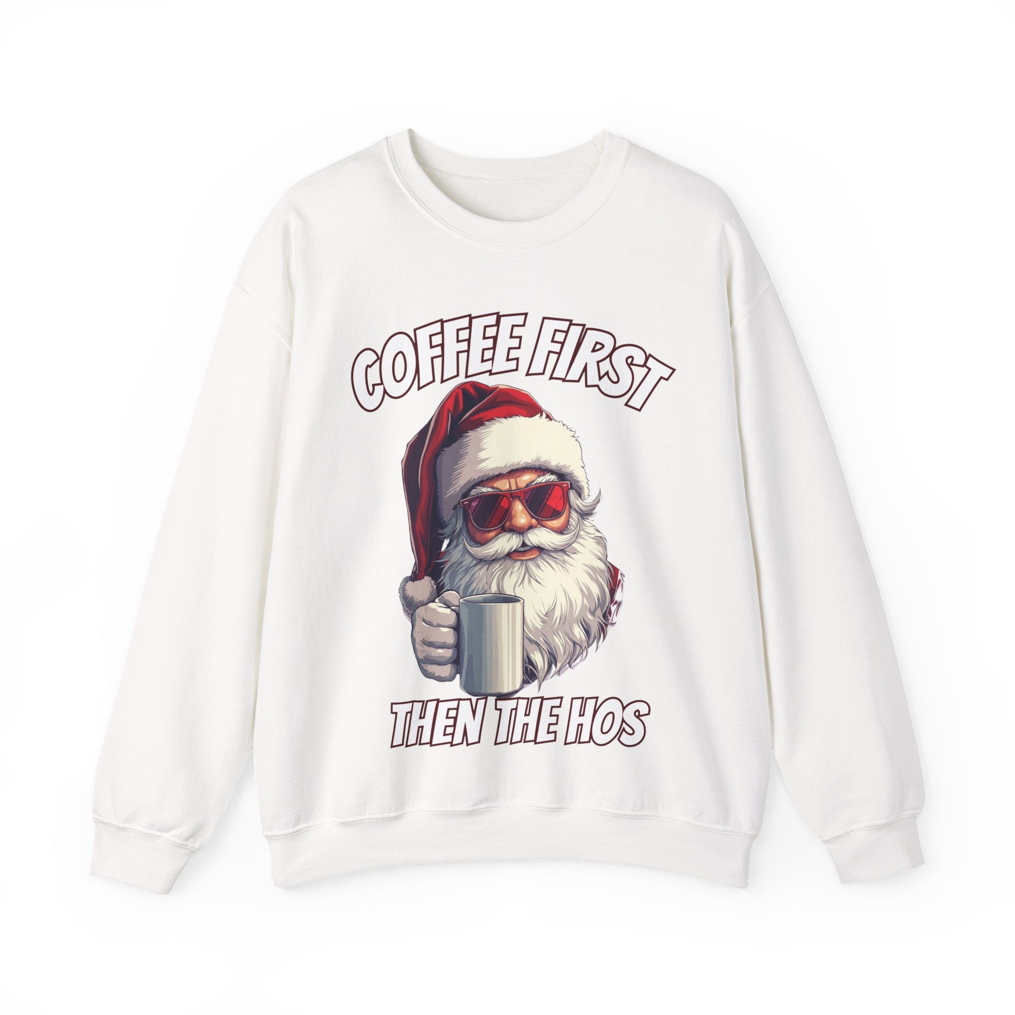 Santa Coffee First Crewneck Sweatshirt