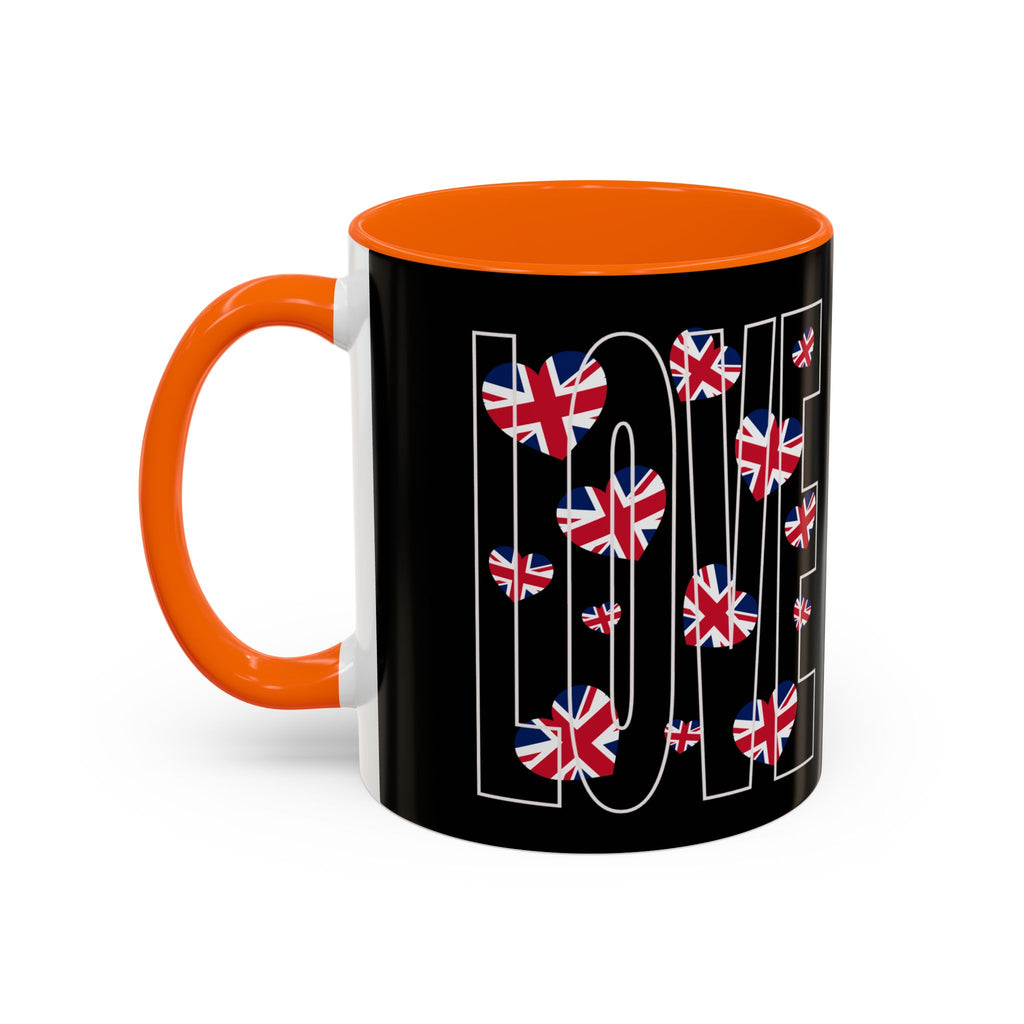 British Flag Accent Coffee Mug - Perfect Gift for Tea Lovers, Home Decor, British Pride, Daily Use, Unique Coffee Cup