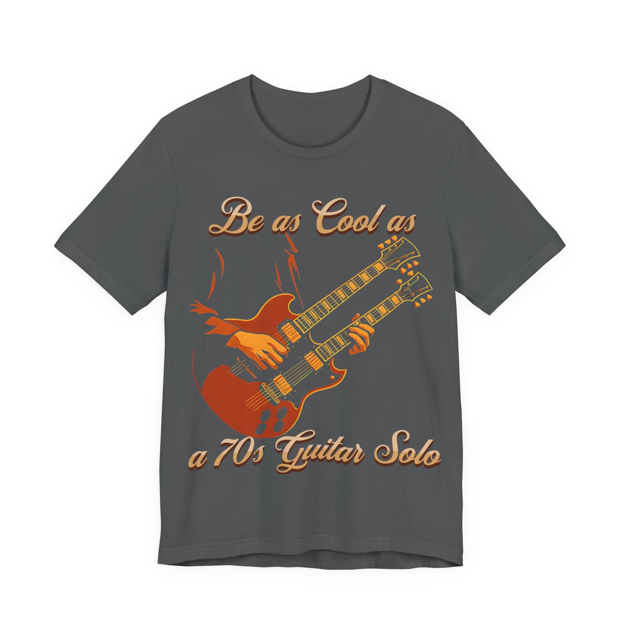 Retro Guitar Solo Tee - 'Be as Cool as a 70s Guitar Solo' Unisex Jersey Short Sleeve