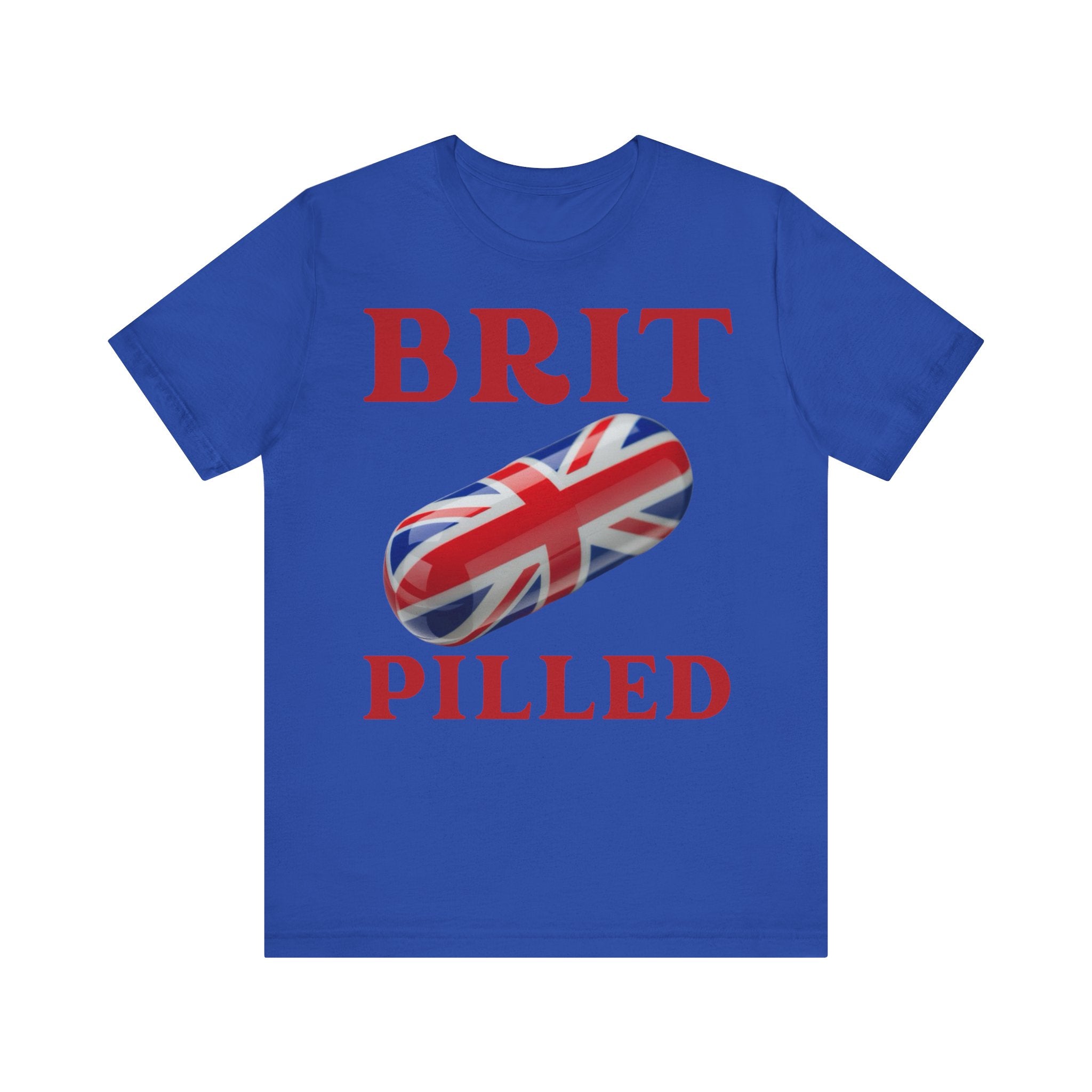 Brit-Pilled Unisex Short Sleeve Tee - Fun Graphic Top for Casual Wear, Gift for Trendsetters, Unique British Style, Cool Everyday [...]