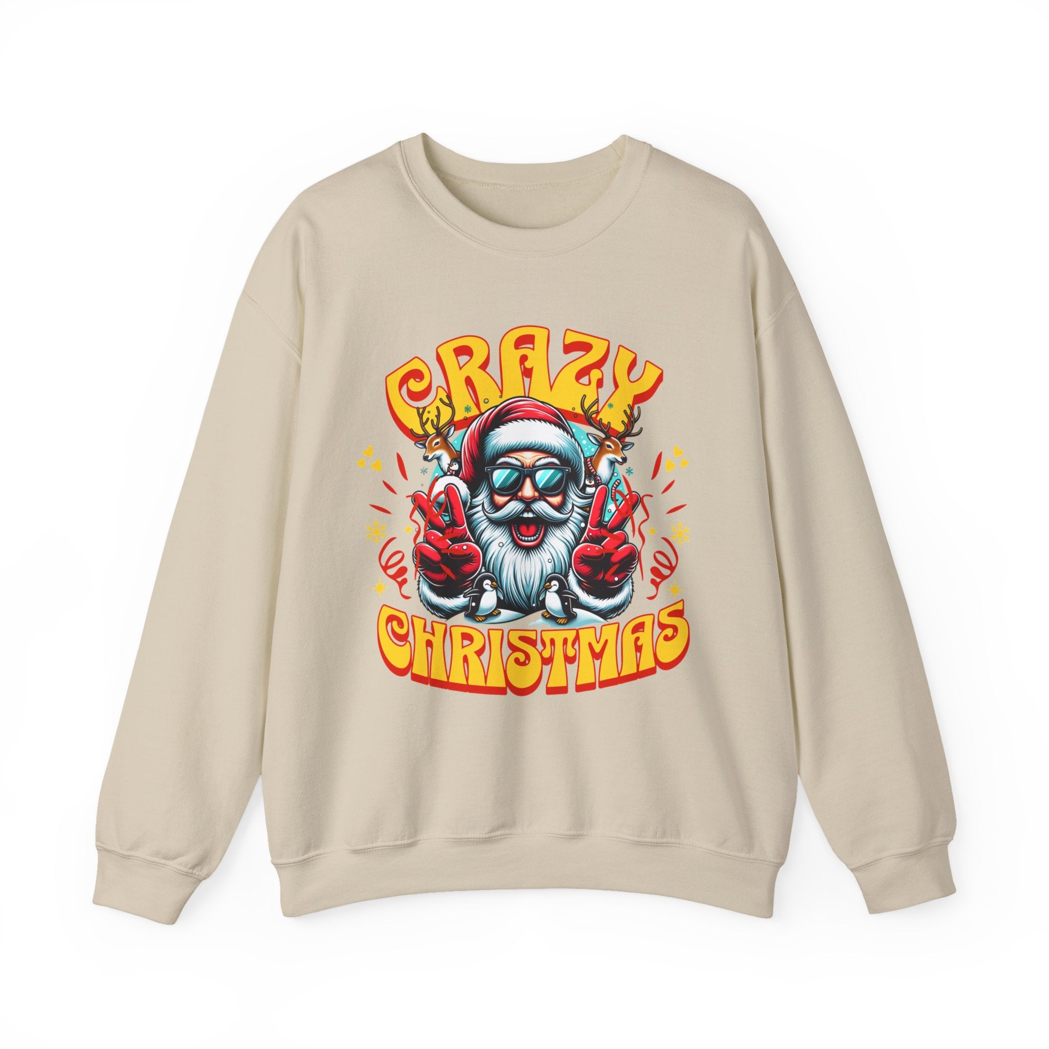 Crazy Christmas Unisex Crewneck Sweatshirt