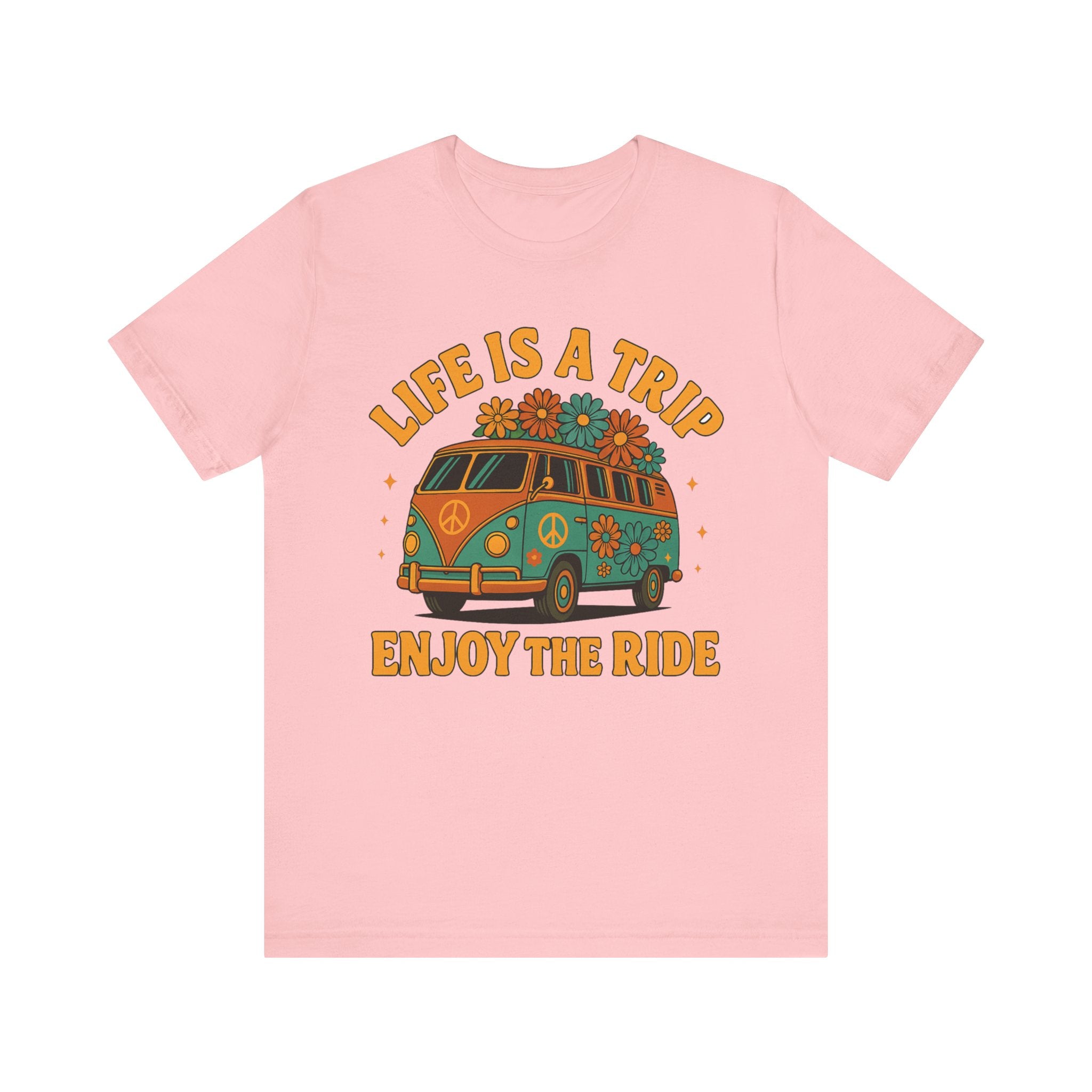 Retro Peace Van T-Shirt - "Life is a Trip, Enjoy the Ride"
