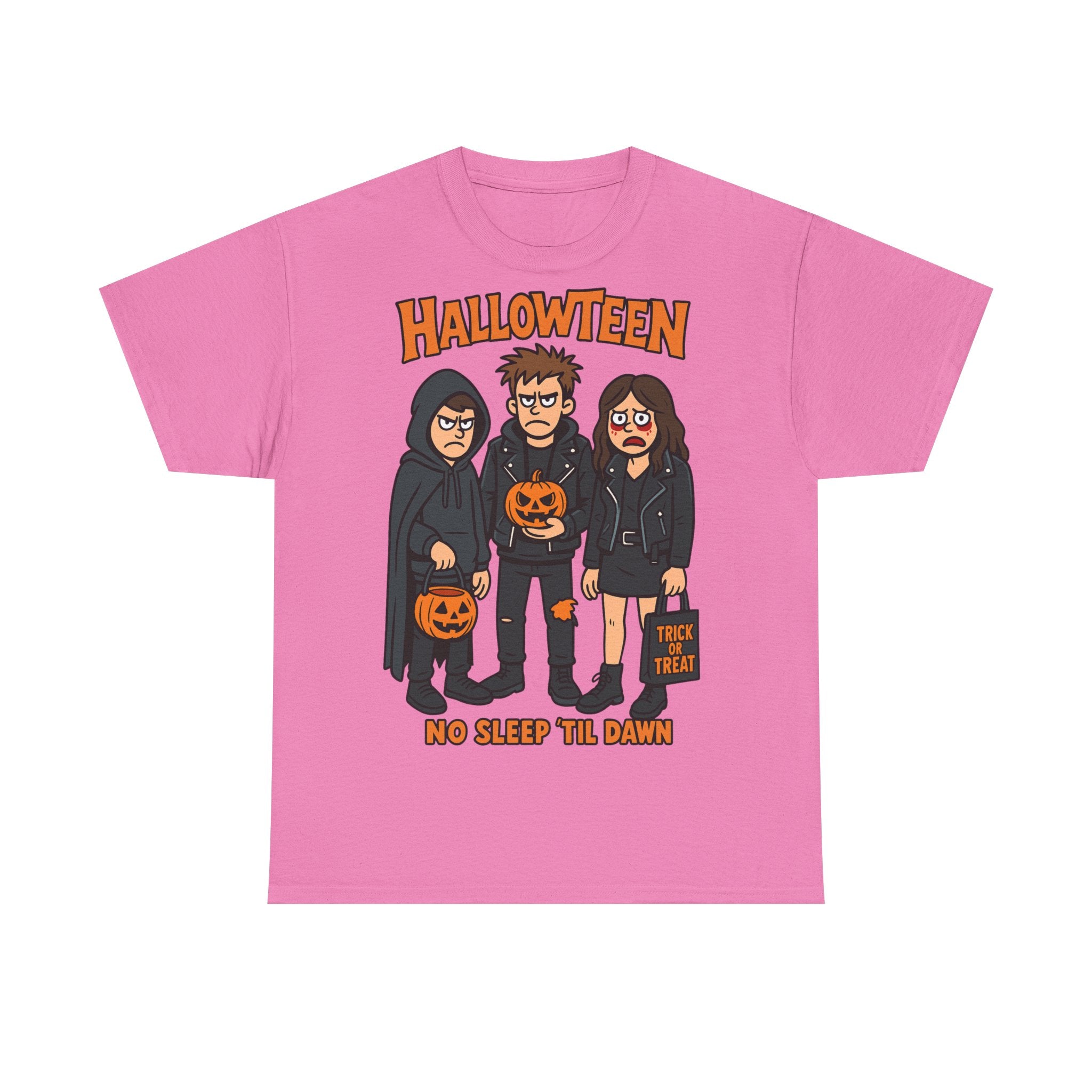 Halloween Themed Unisex Heavy Cotton Tee - Spooky Graphic Shirt, Trick or Treat, Party Wear, Gift for Halloween Lovers