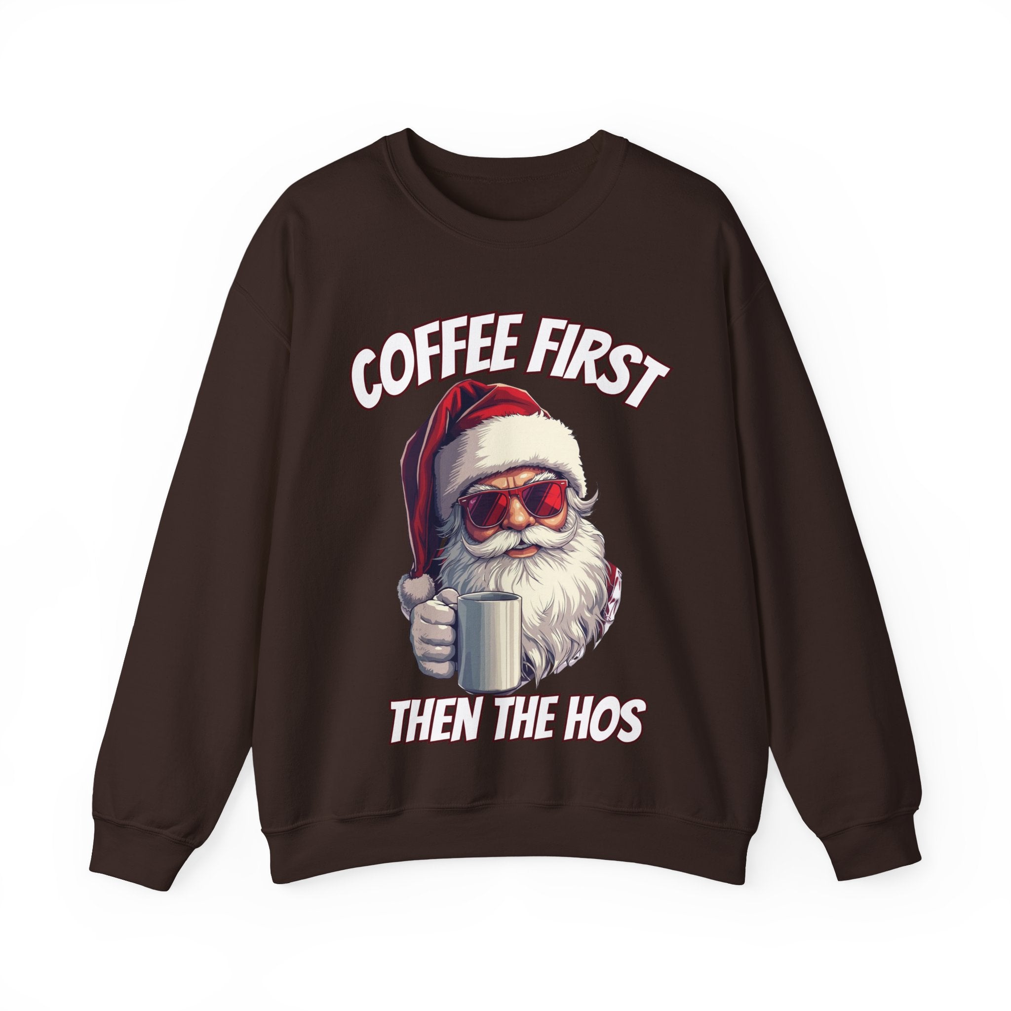 Santa Coffee First Crewneck Sweatshirt