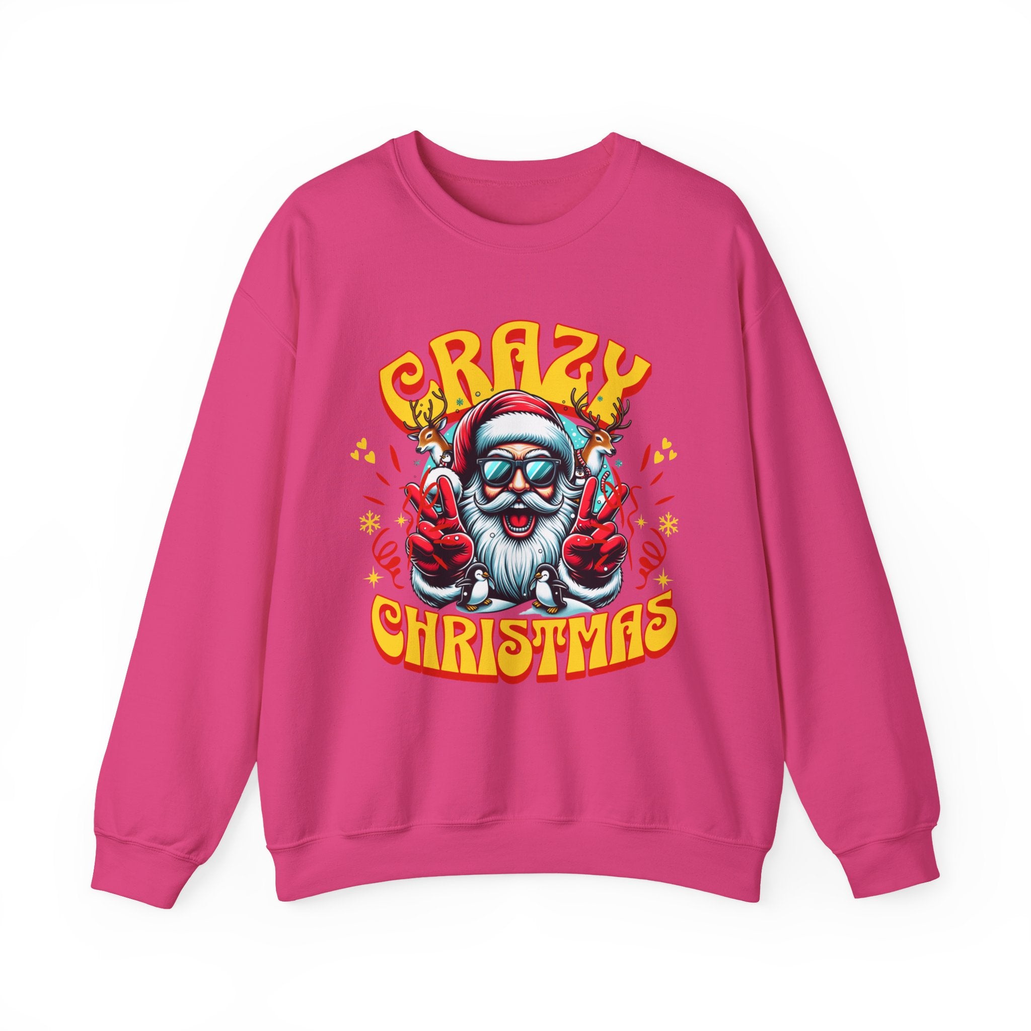 Crazy Christmas Unisex Crewneck Sweatshirt