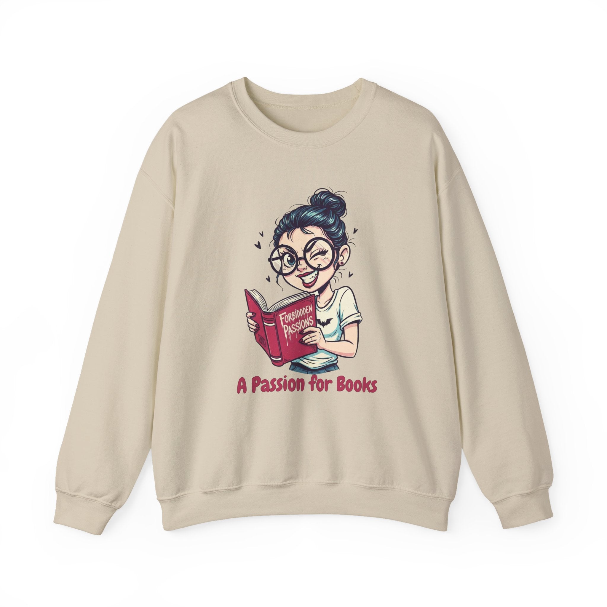 Book Lover's Unisex Crewneck Sweatshirt - "A Passion for Books"