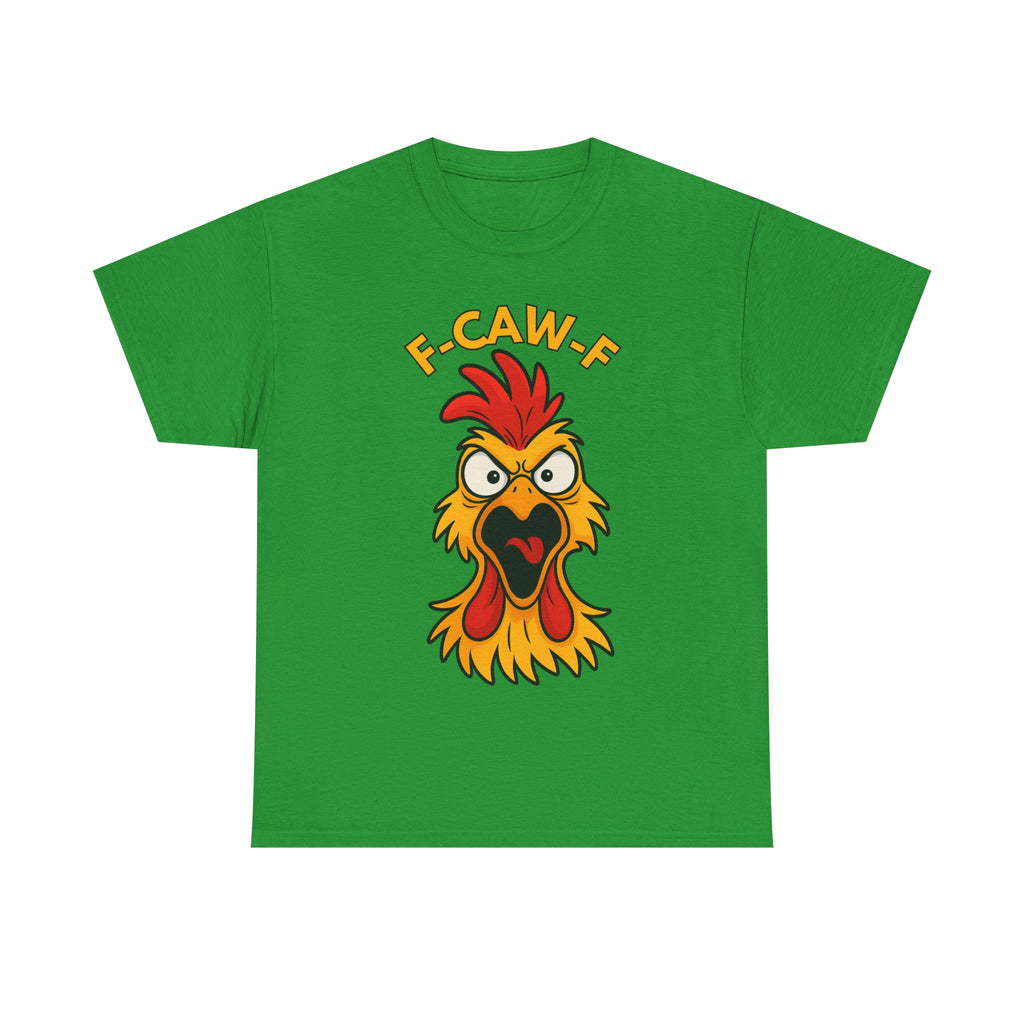 F-Caw-F Funny Chicken Tee for Poultry Lovers, Humor T-Shirt, Gift for Chicken Enthusiasts, Animal Rights, Casual Wear, Farmhouse Style