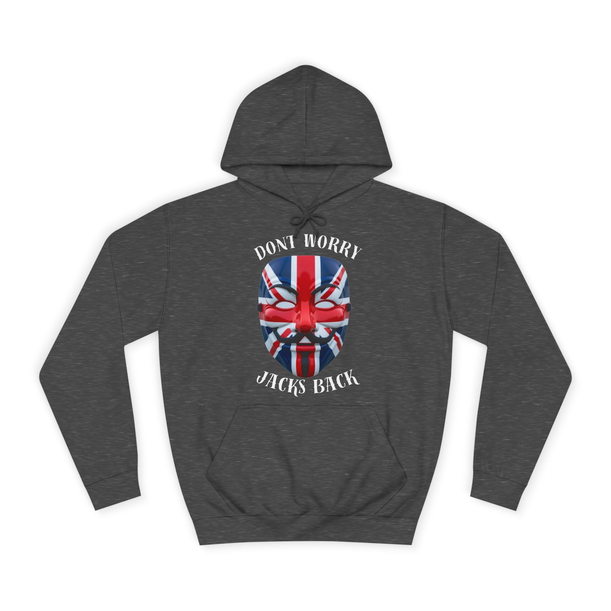 Stylish Unisex College Hoodie - Don't Worry, Jack's Back Design, Cozy Sweatshirt, Perfect Gift for Students, Casual Wear, College [...]