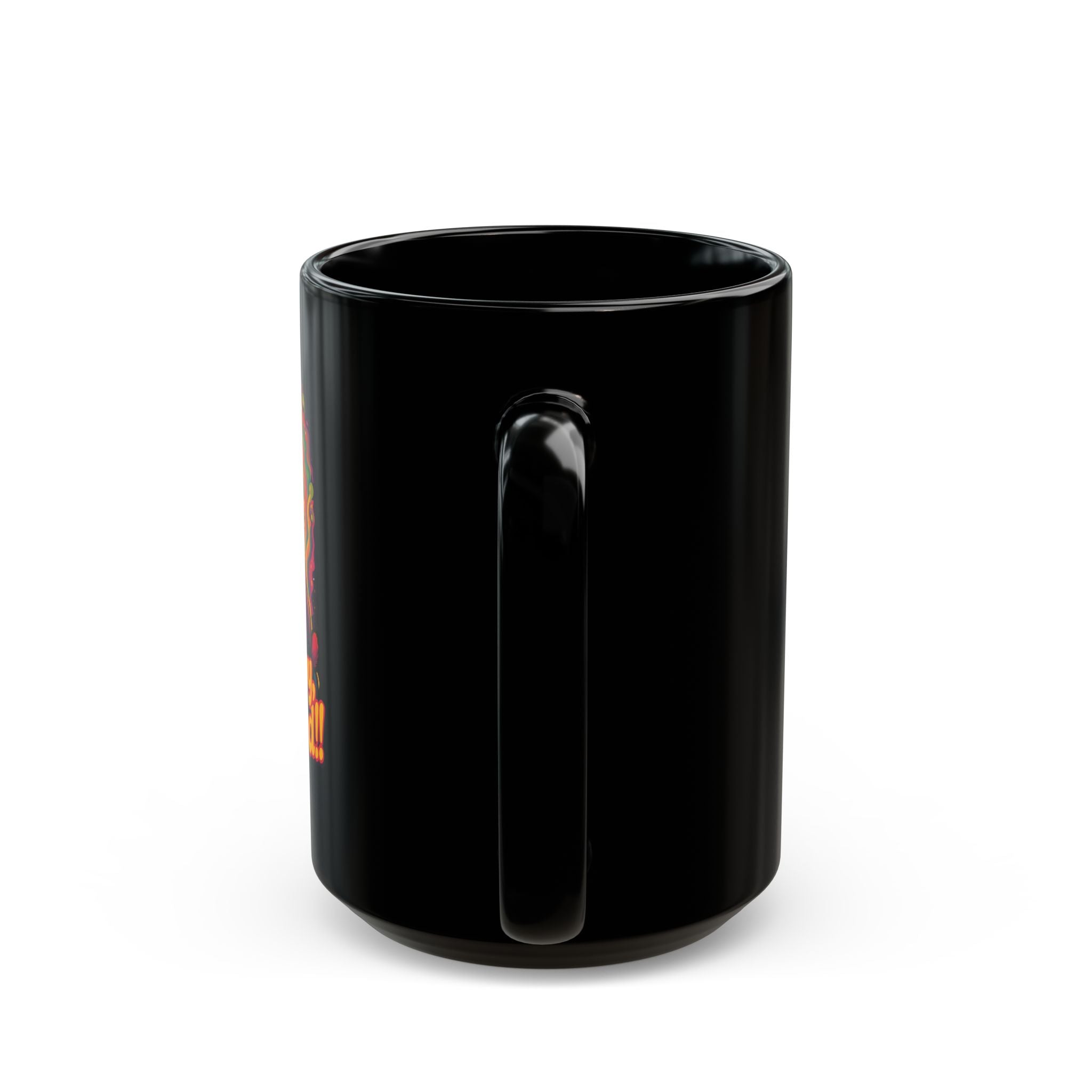 Groovy Cat Mug - Stay Groovy, Stay Weird! - Fun Black Coffee Cup for Cat Lovers, Gifts, Home Decor, Kitchen Essentials