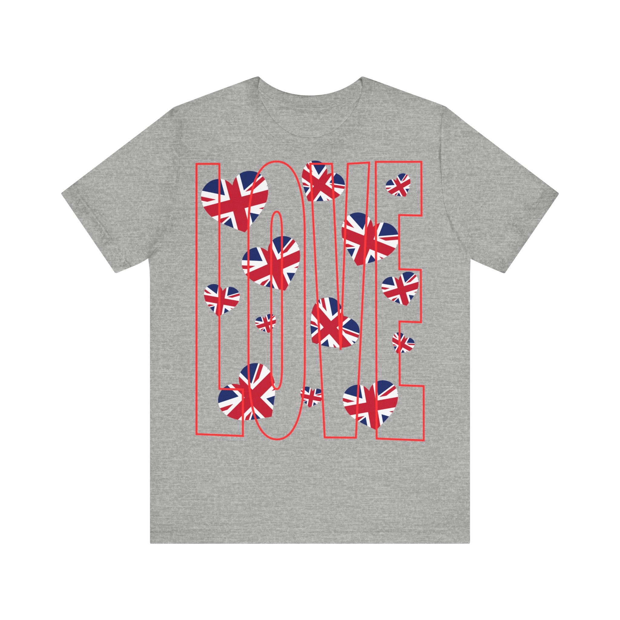 Love of Britain  Unisex Tee  , Casual Outings, British Pride, Gifts, Love UK