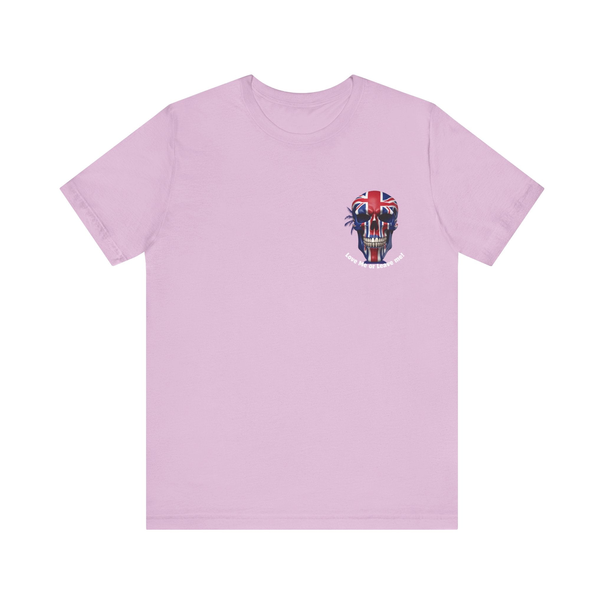 Skull & Union Jack Tee, Unisex Jersey Short Sleeve Shirt for Rockers, Gifts for Music Lovers, Casual Wear, Party Attire, Unique Graphic Tee