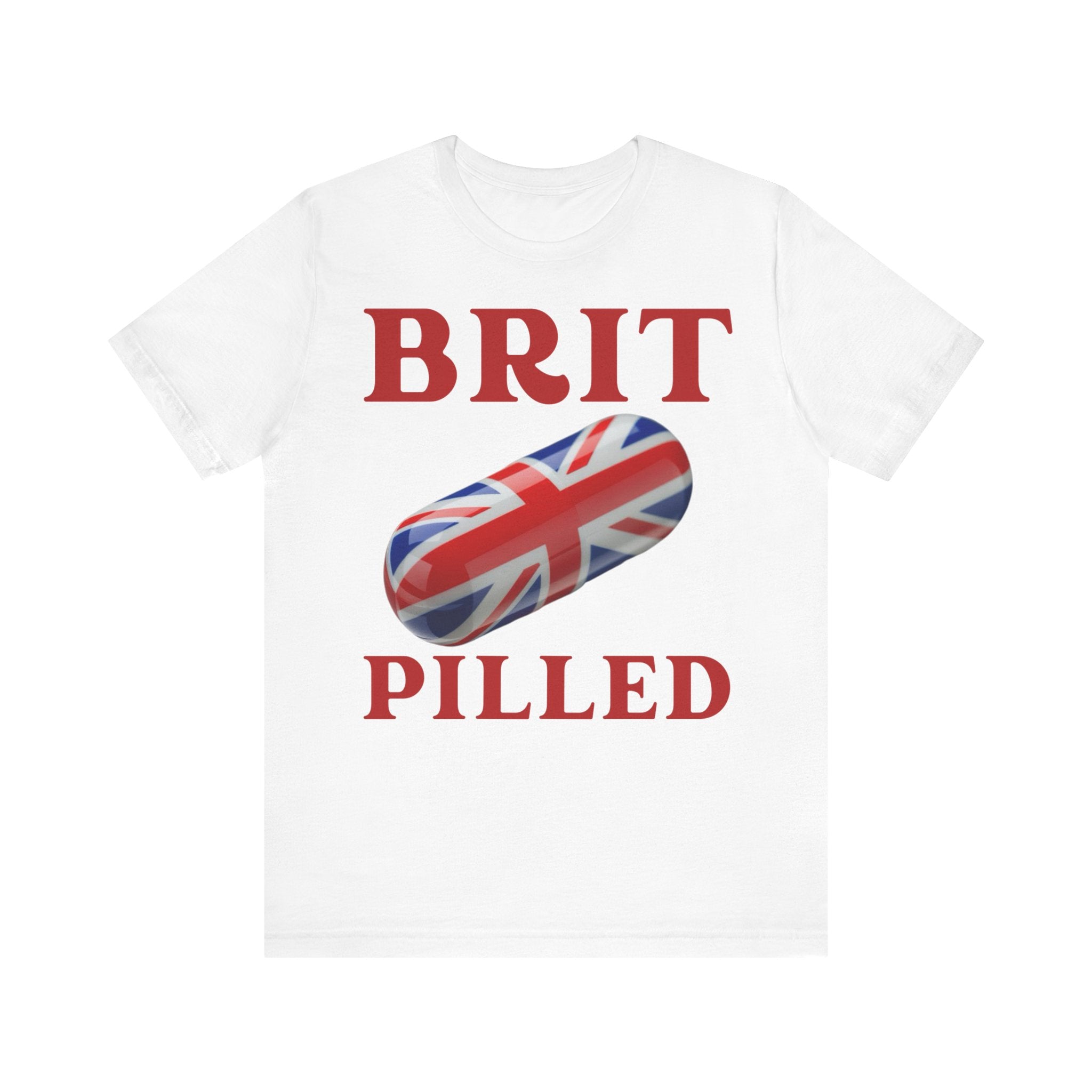 Brit-Pilled Unisex Short Sleeve Tee - Fun Graphic Top for Casual Wear, Gift for Trendsetters, Unique British Style, Cool Everyday [...]