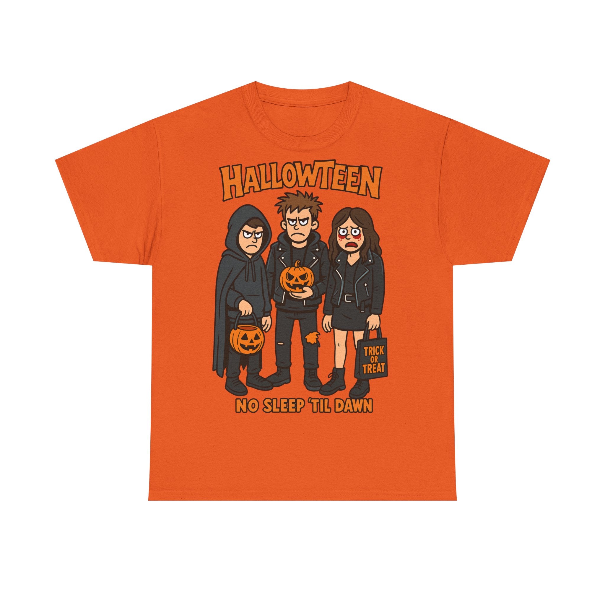 Halloween Themed Unisex Heavy Cotton Tee - Spooky Graphic Shirt, Trick or Treat, Party Wear, Gift for Halloween Lovers