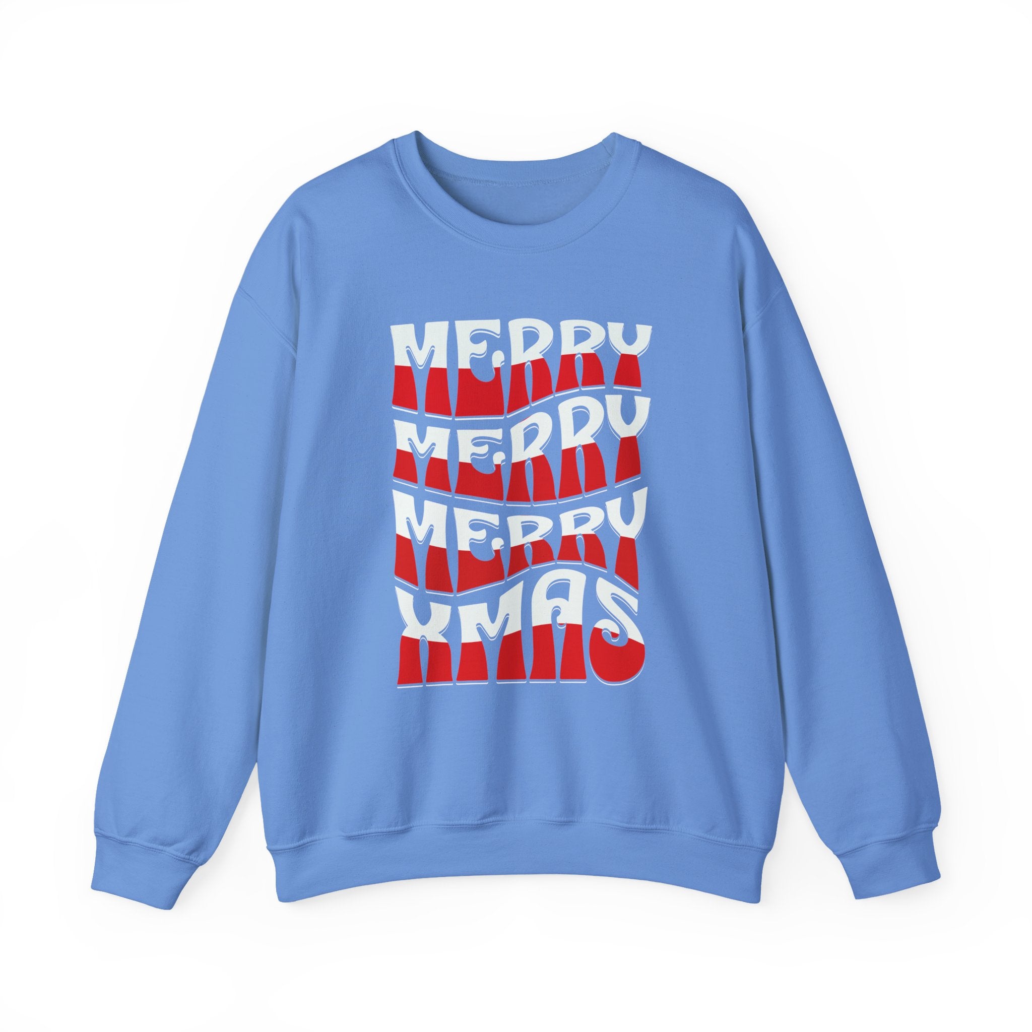 Merry Xmas Stacked Crewneck Sweatshirt