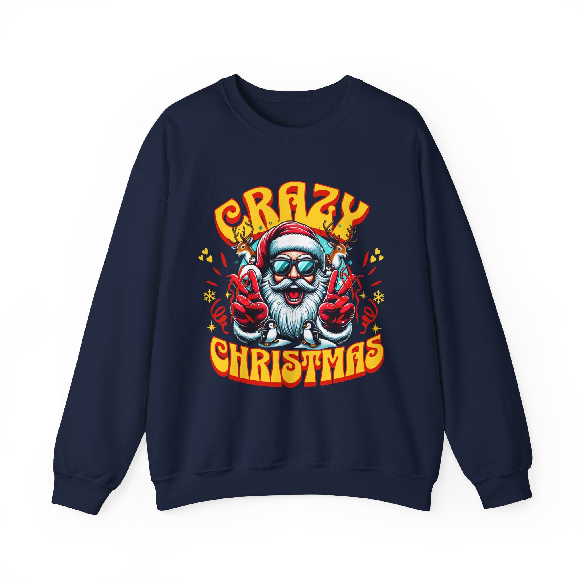 Crazy Christmas Unisex Crewneck Sweatshirt