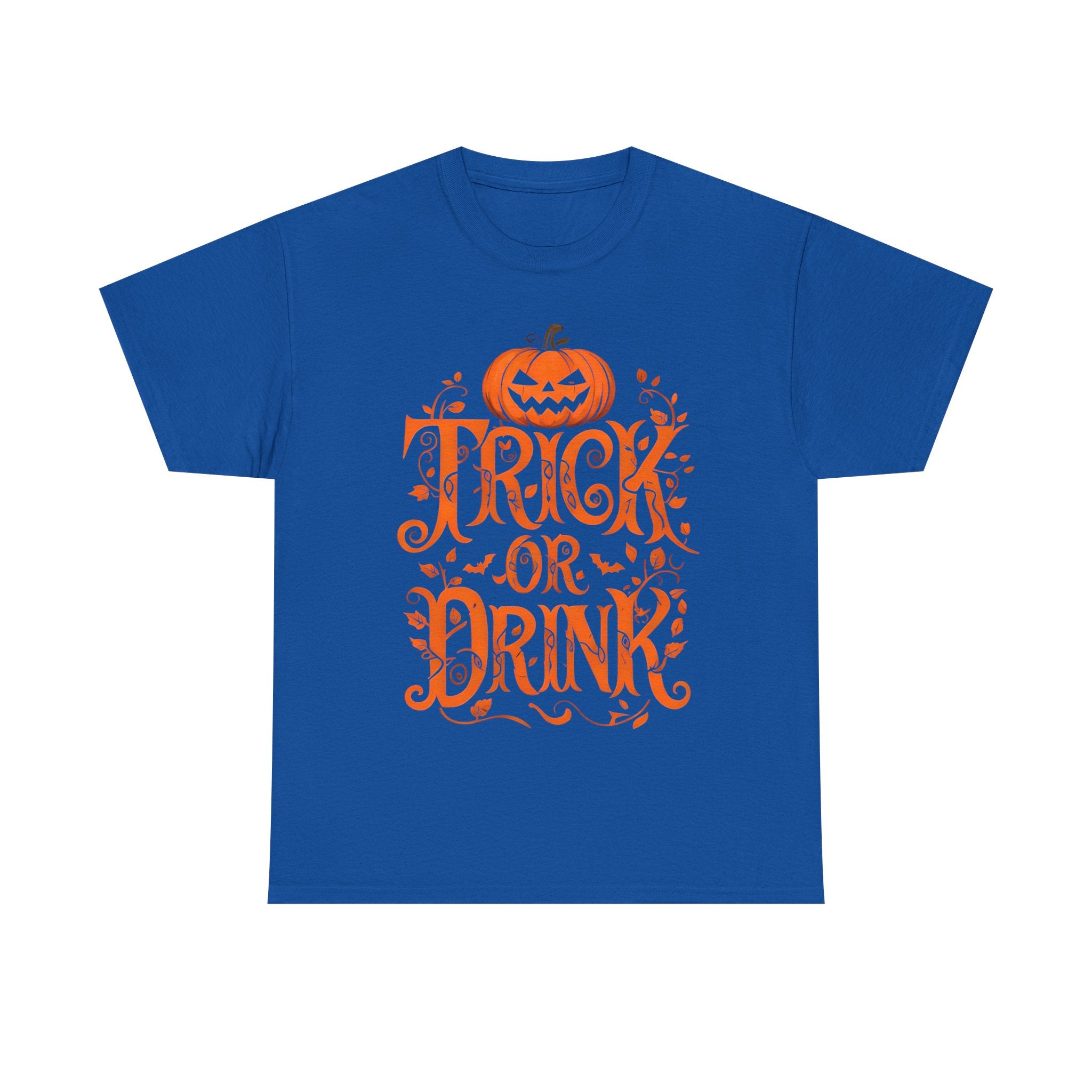 Halloween Trick or Drink Tee, Unisex Party Shirt, Fall Festival Apparel, Spooky Season Clothing, Autumn Celebration Top