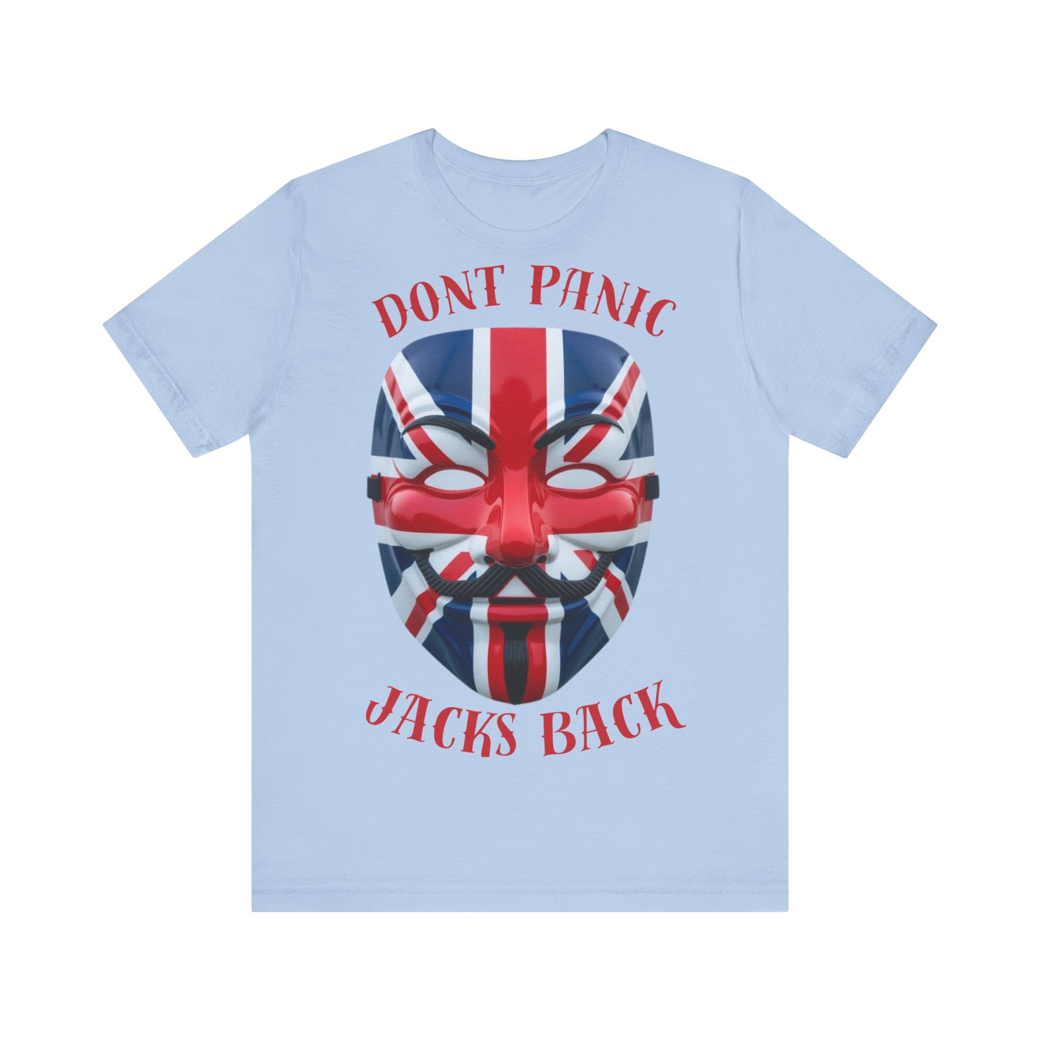 Union Jack Themed Tee: Don't Panic, Jacks Back, British Pride Shirt, Unisex Graphic Tee, Casual Wear, Gift for England Fans