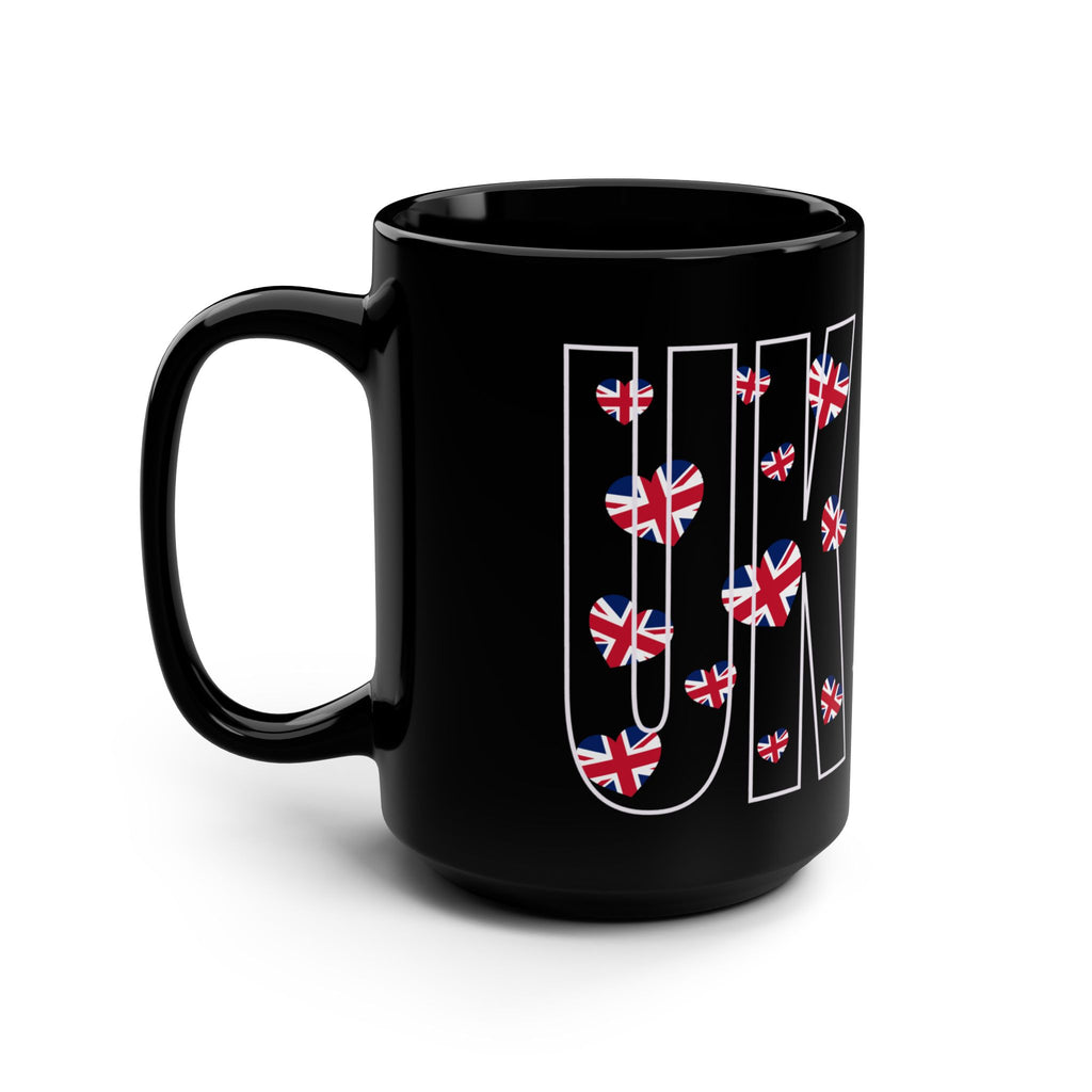 Black Mug, Love Me or Leave Me Mug, UK Design Coffee Cup, English Gift, Unique Tea Mug, Brit Humor Drinkware