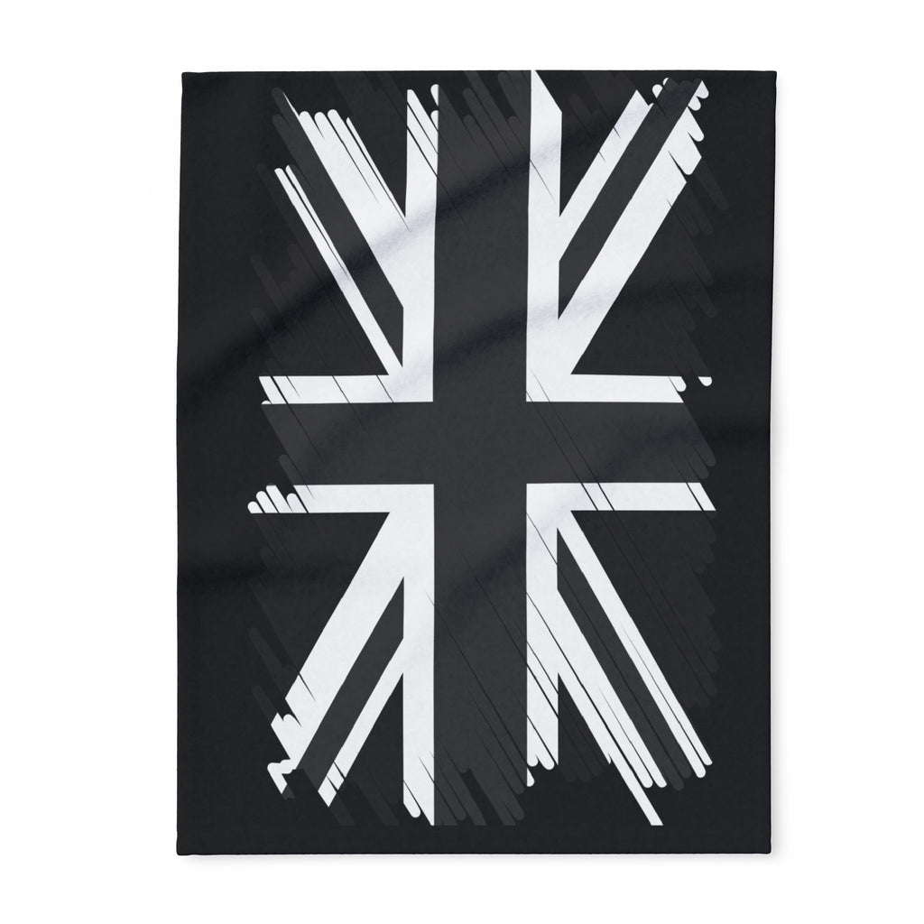 Union Jack Arctic Fleece Blanket, Cozy Throw for Home Decor, British Flag Blanket, Gift for Travelers, Living Room Accent