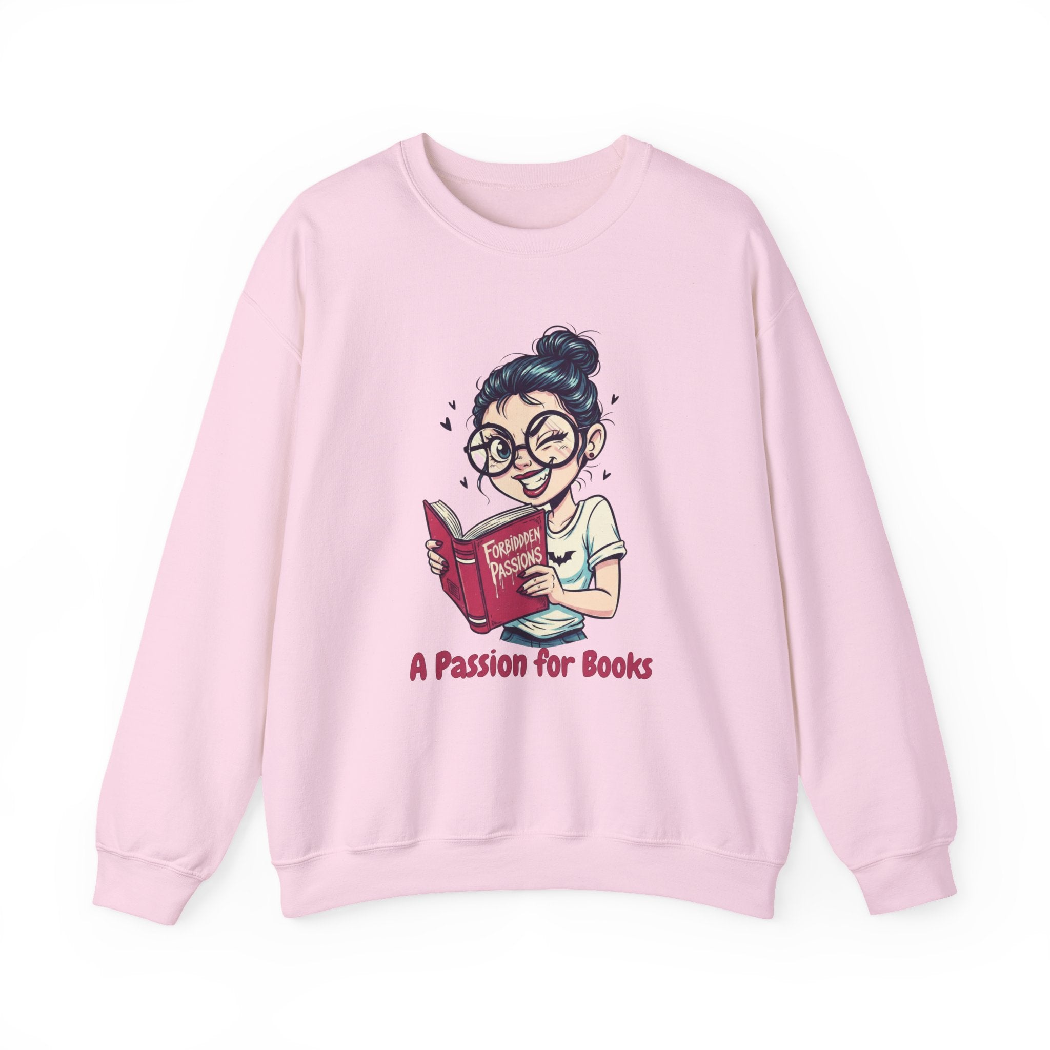 Book Lover's Unisex Crewneck Sweatshirt - "A Passion for Books"