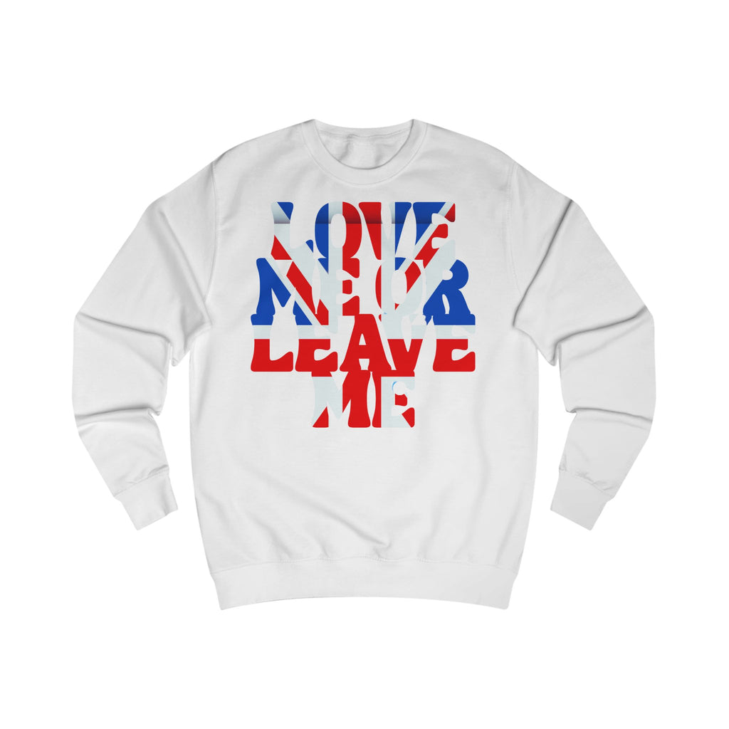 Union Jack Love Sweatshirt, British Pride, Unisex Clothing, Cozy Gift, Fall Fashion, Casual Wear, Travel Souvenir