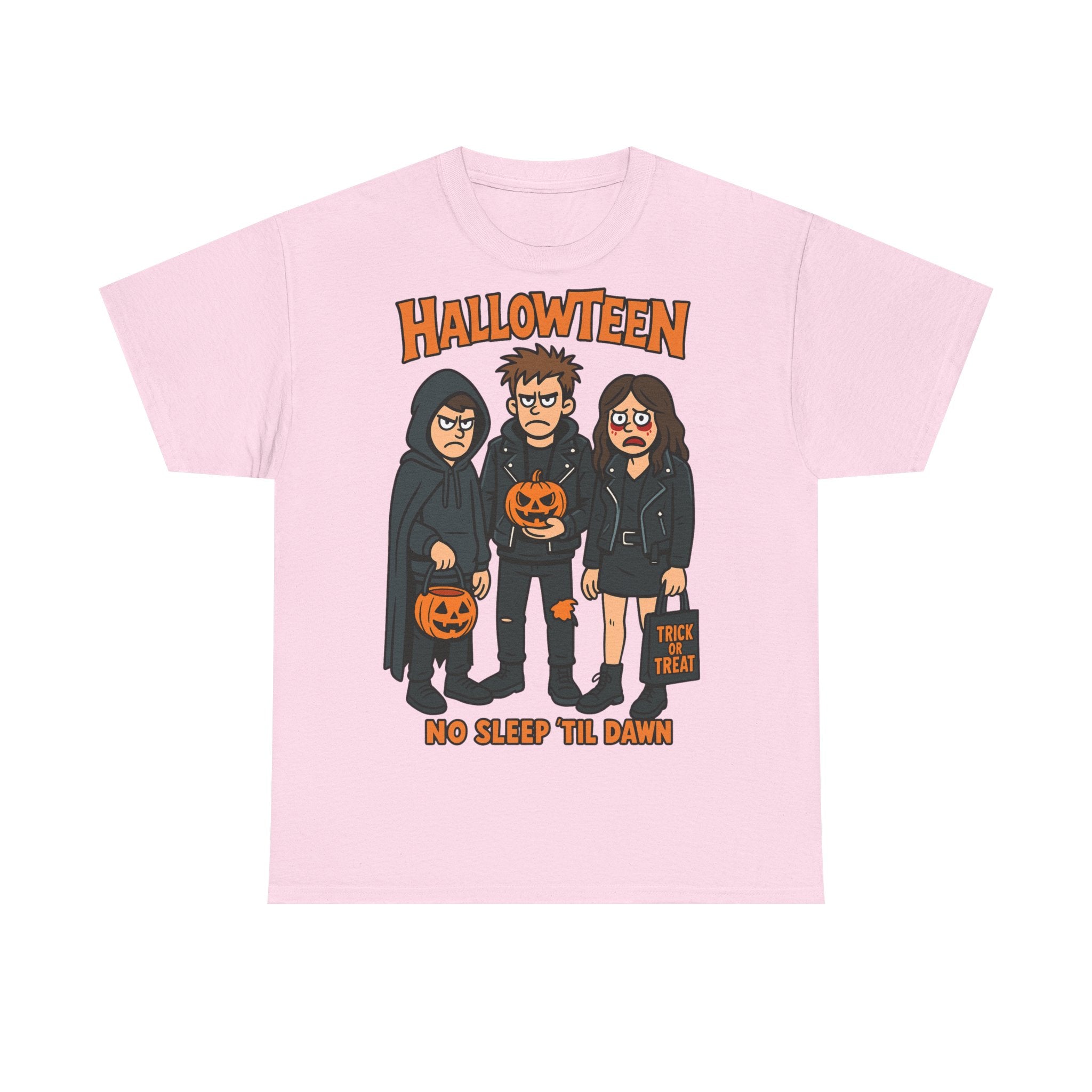 Halloween Themed Unisex Heavy Cotton Tee - Spooky Graphic Shirt, Trick or Treat, Party Wear, Gift for Halloween Lovers