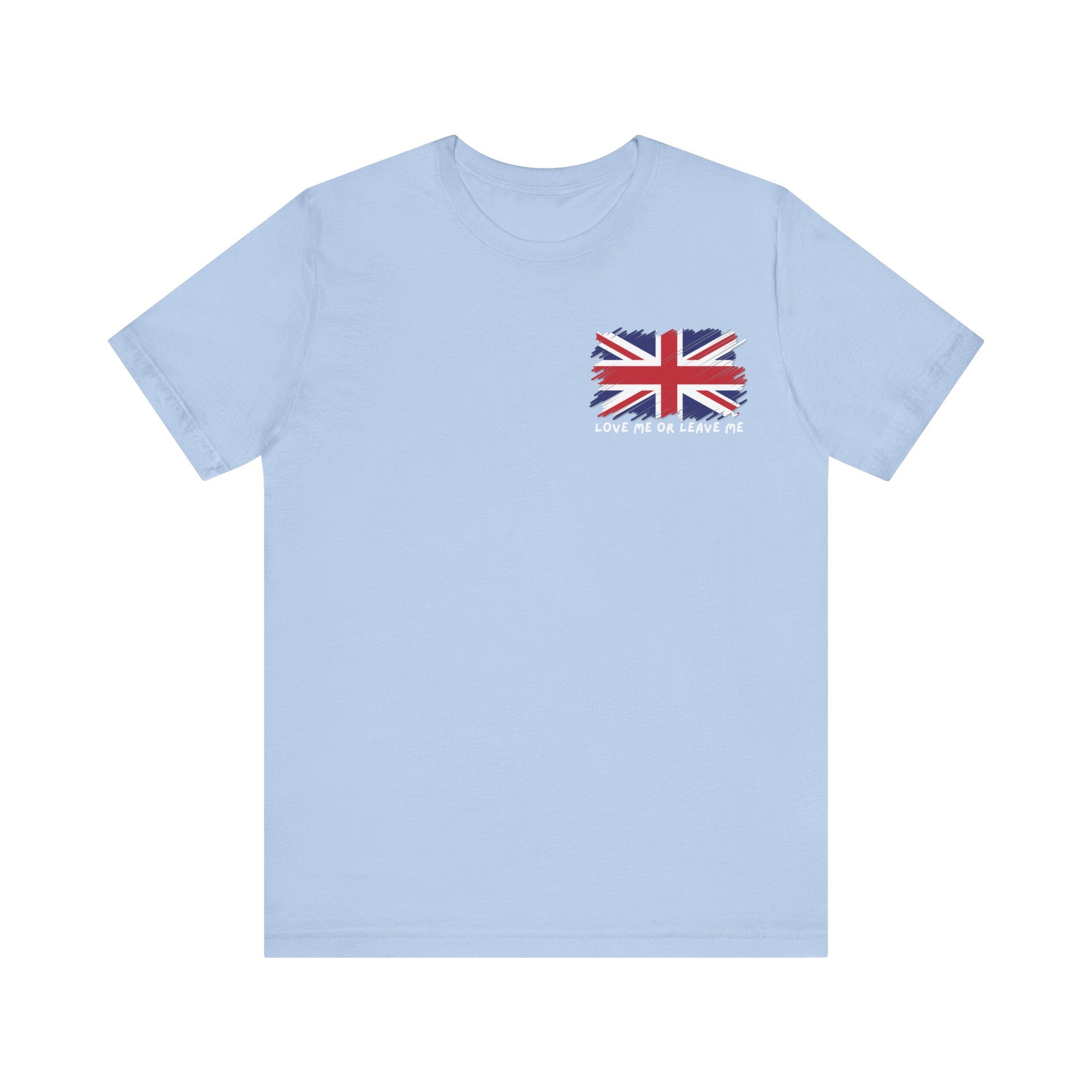 Union Jack Short Sleeve Tee, British Pride T-Shirt, UK Flag Shirt, Casual Summer Top, Gift for England Fans