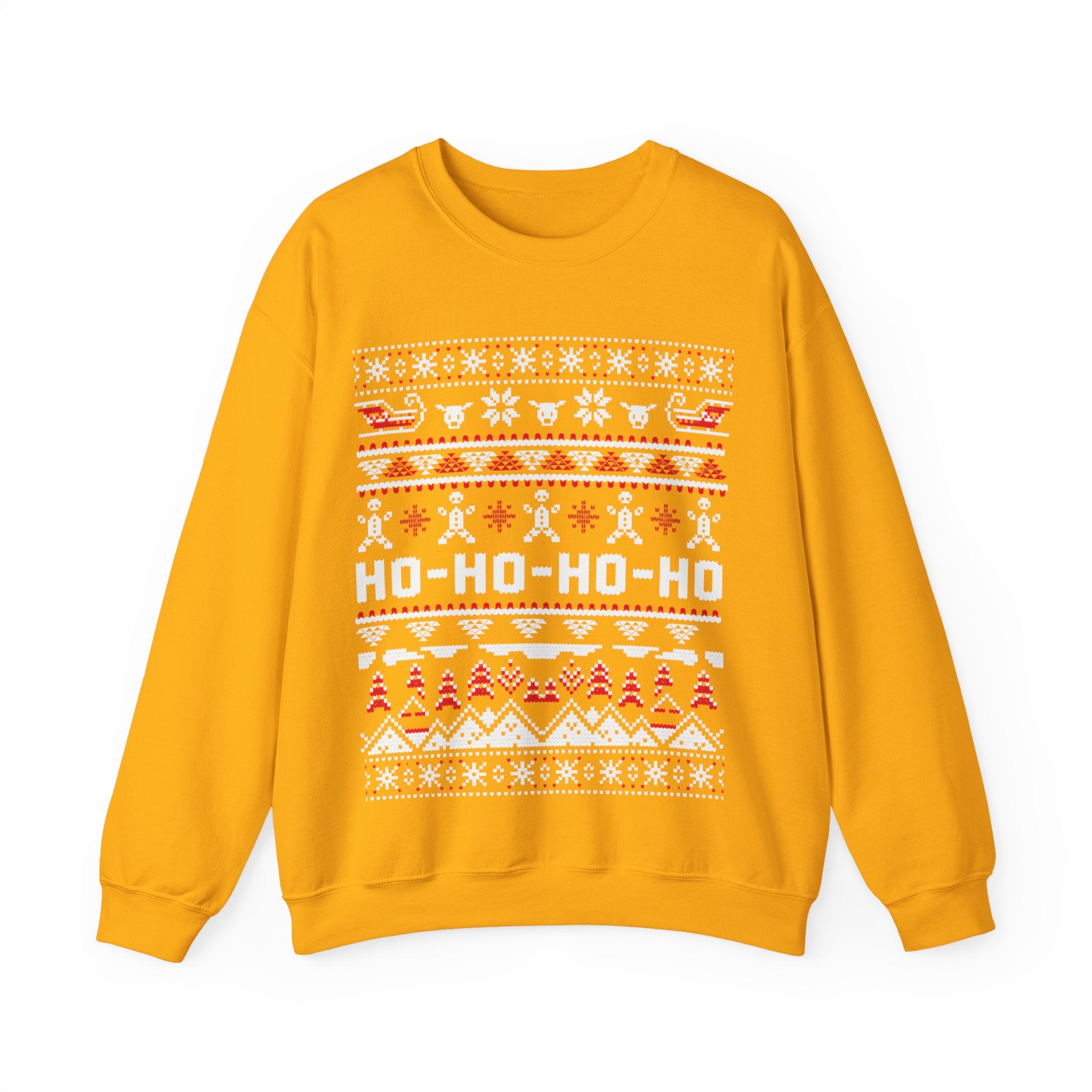 Christmas Ho-Ho-Ho Crewneck Sweatshirt — Festive Ugly Sweater Style