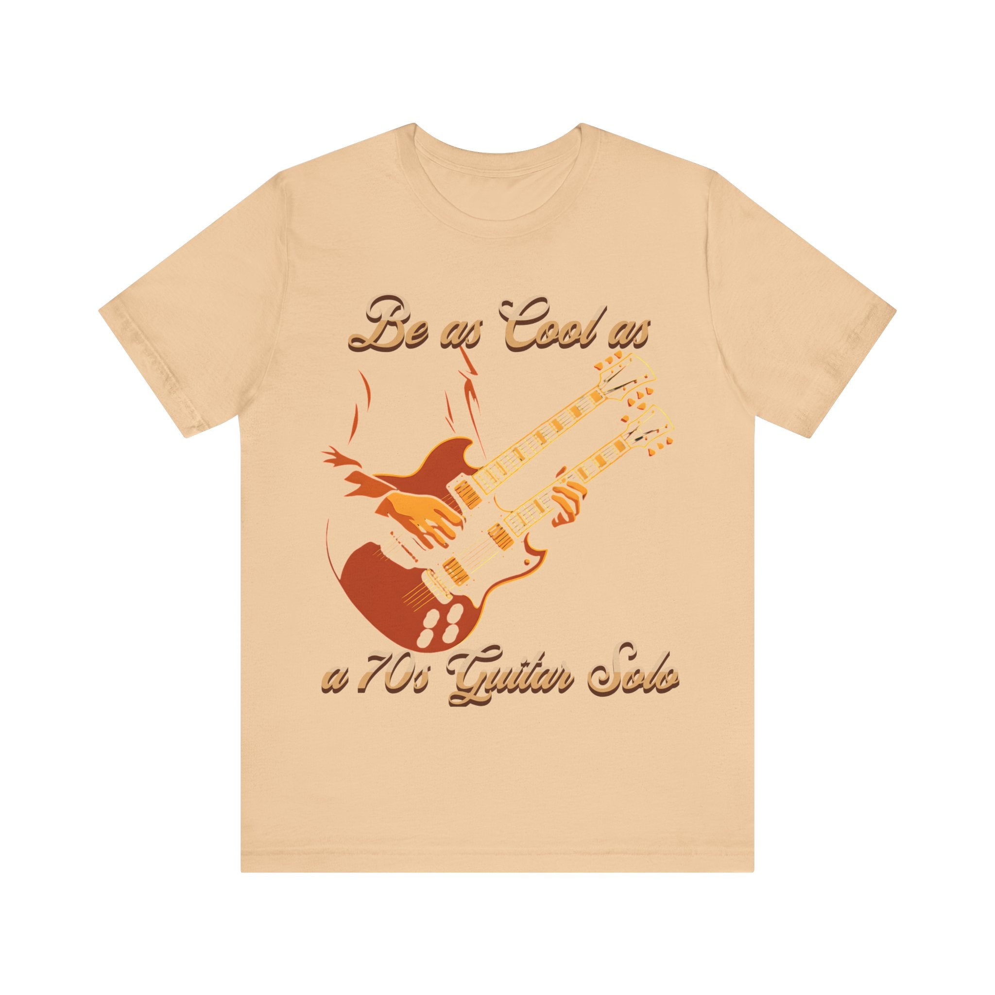 Retro Guitar Solo Tee - 'Be as Cool as a 70s Guitar Solo' Unisex Jersey Short Sleeve