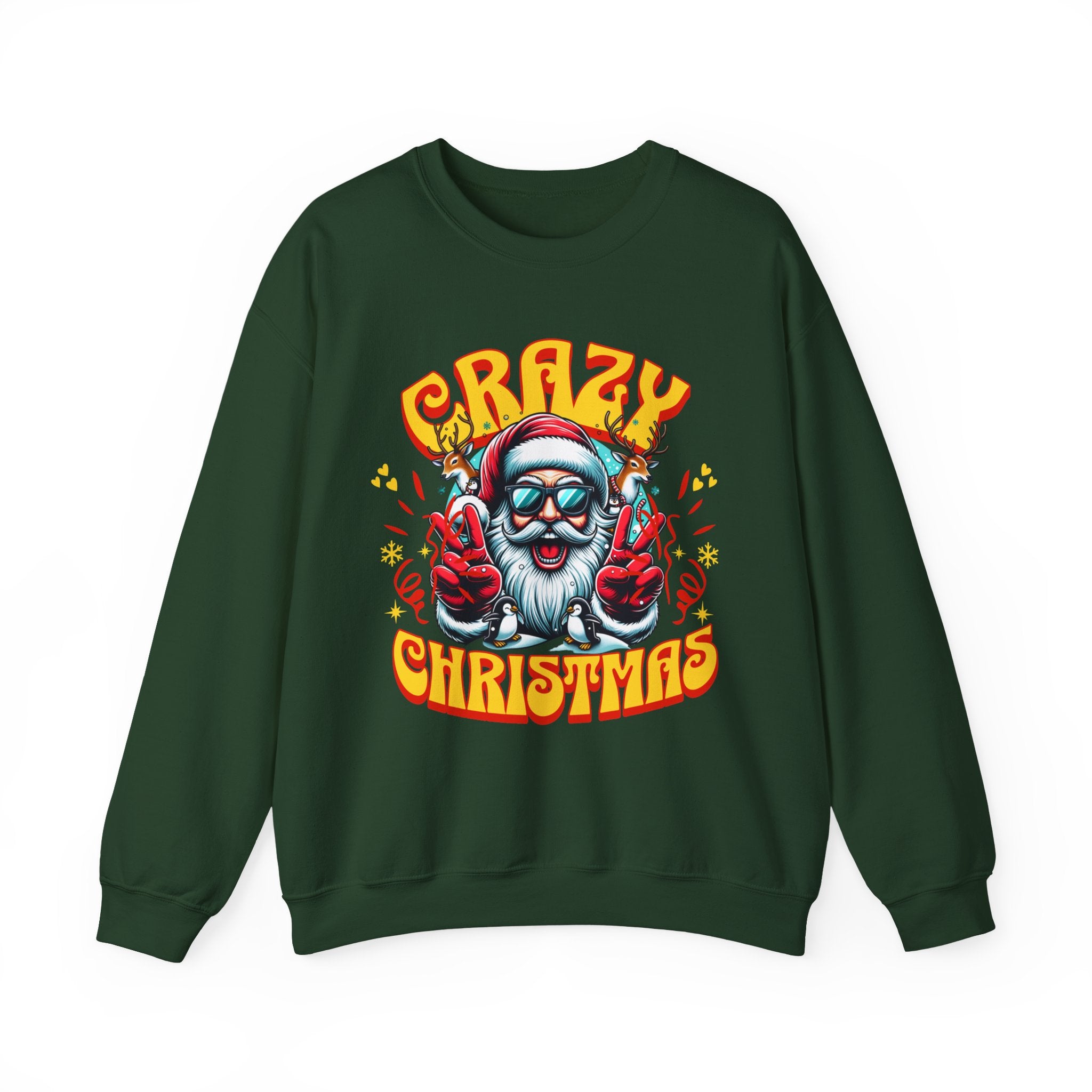 Crazy Christmas Unisex Crewneck Sweatshirt