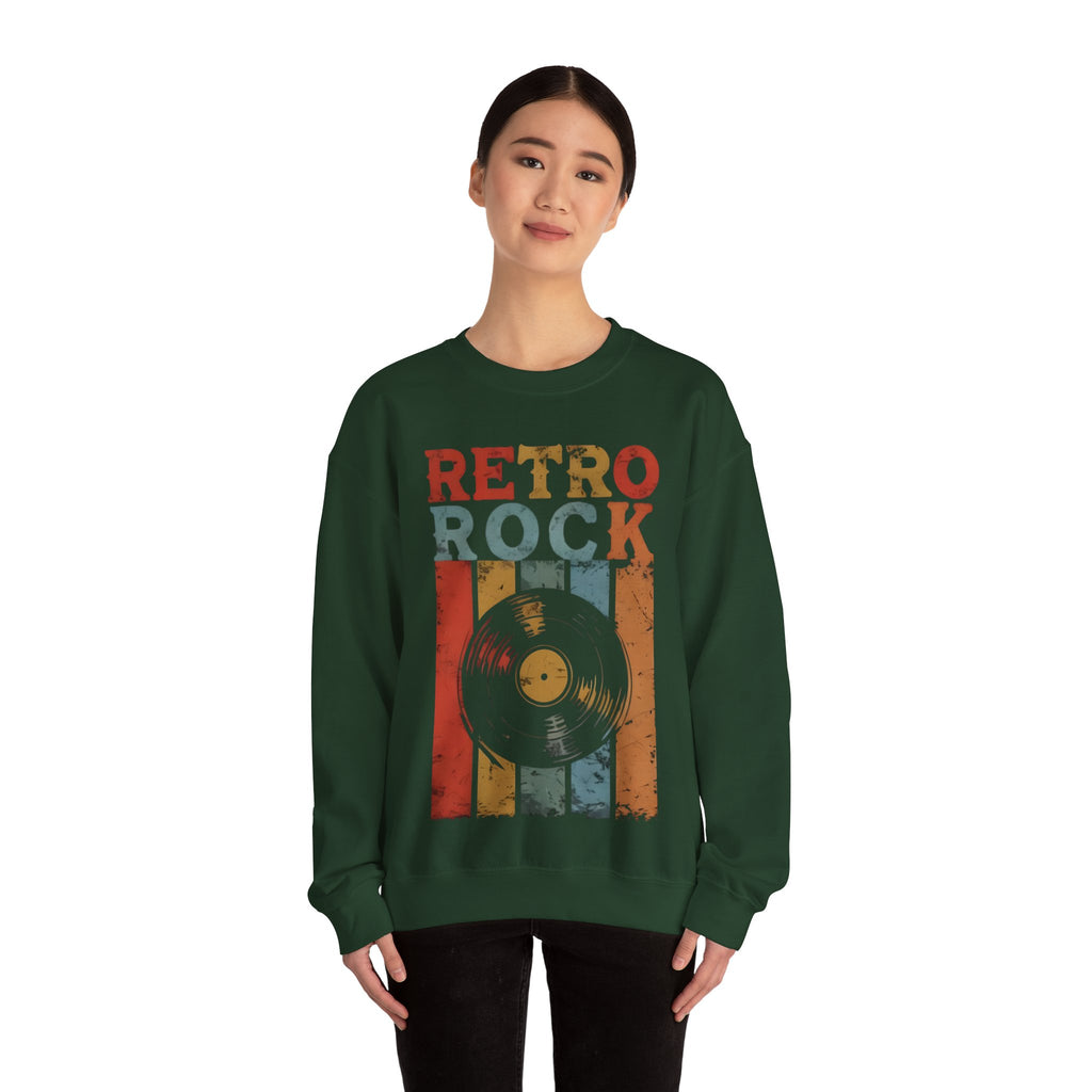 Retro Rock Unisex Crewneck Sweatshirt - Vintage Music Vibes