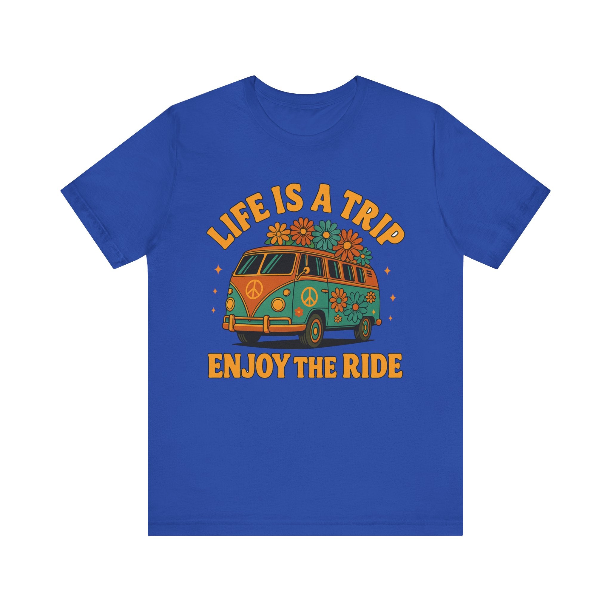 Retro Peace Van T-Shirt - "Life is a Trip, Enjoy the Ride"