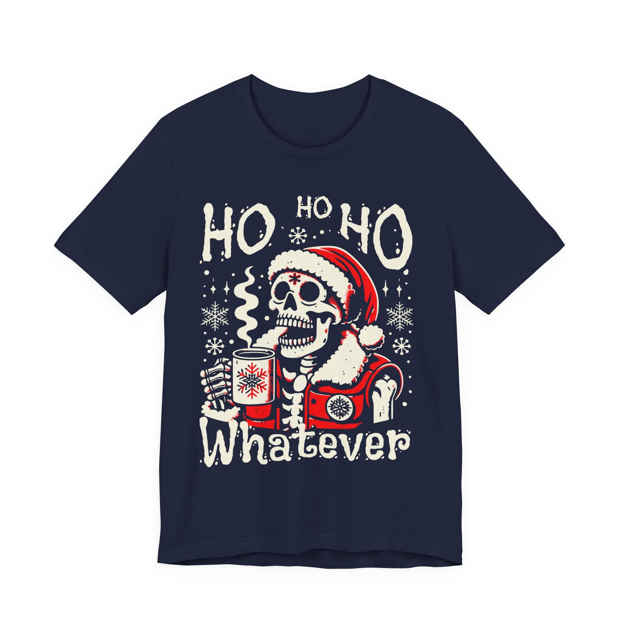 Skull Santa 'Ho Ho Whatever' Christmas Tee