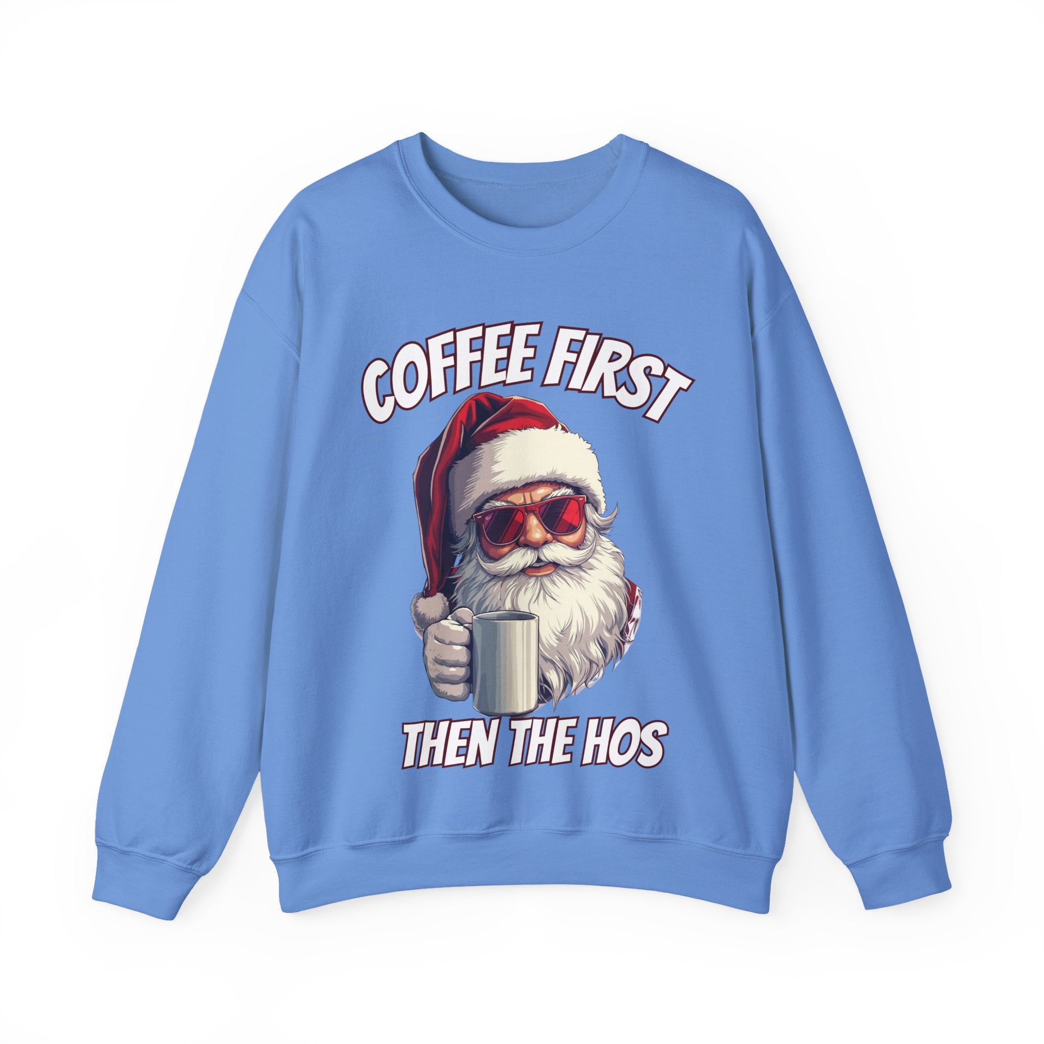 Santa Coffee First Crewneck Sweatshirt