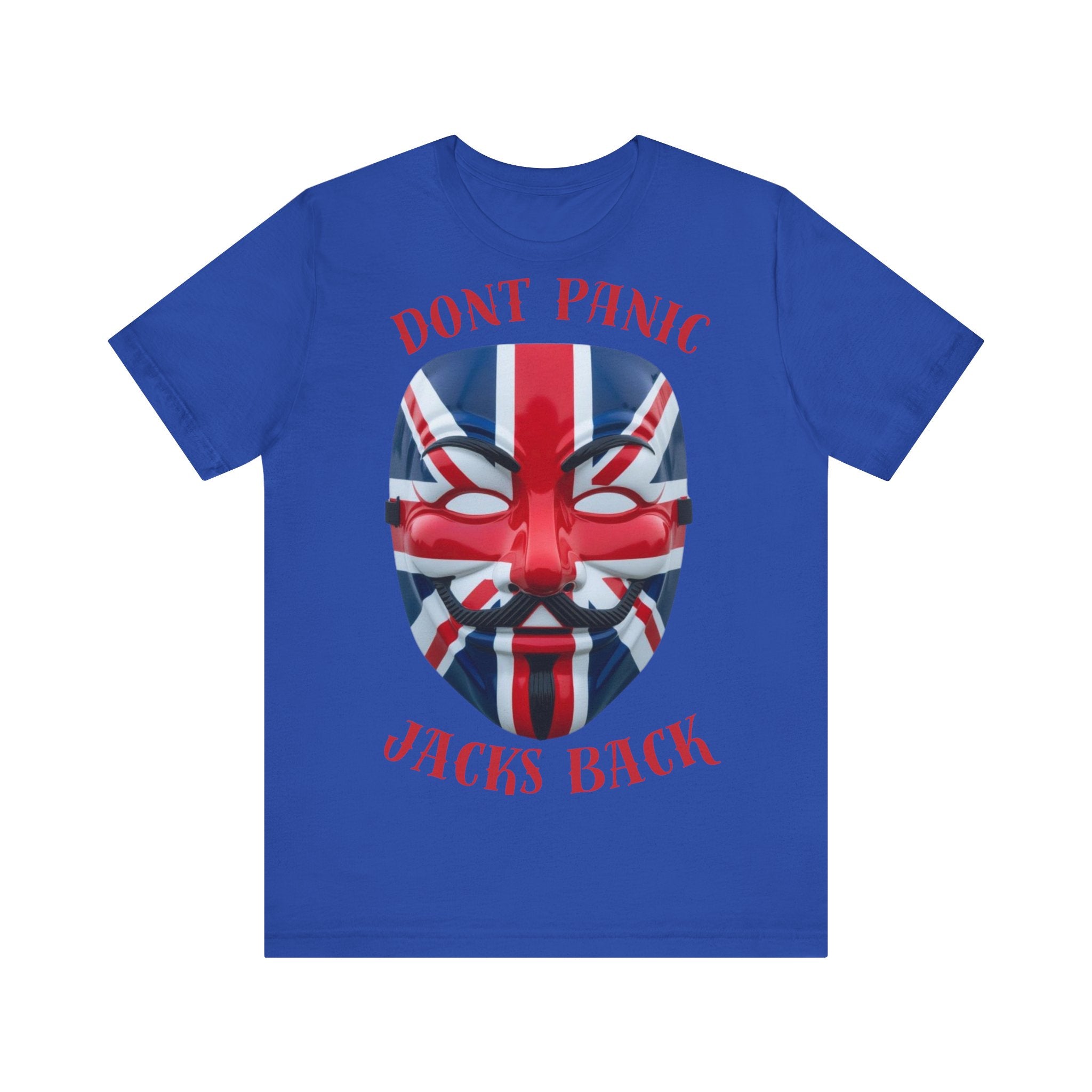 Union Jack Themed Tee: Don't Panic, Jacks Back, British Pride Shirt, Unisex Graphic Tee, Casual Wear, Gift for England Fans