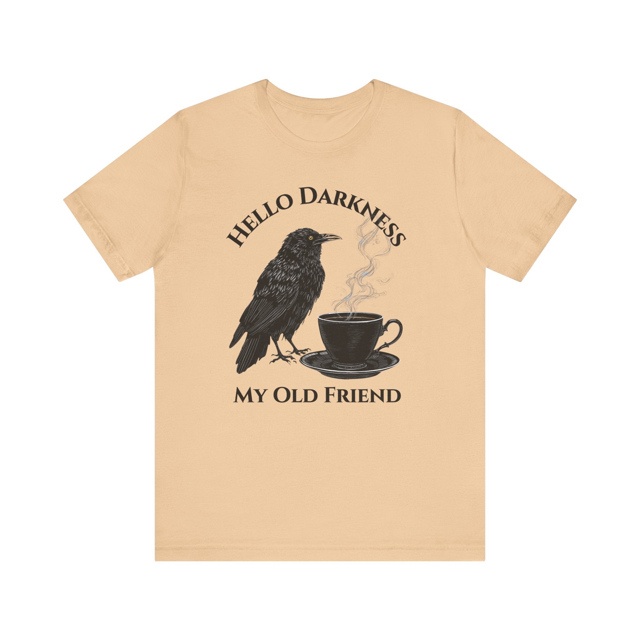 Hello Darkness My Old Friend Raven Coffee Tee