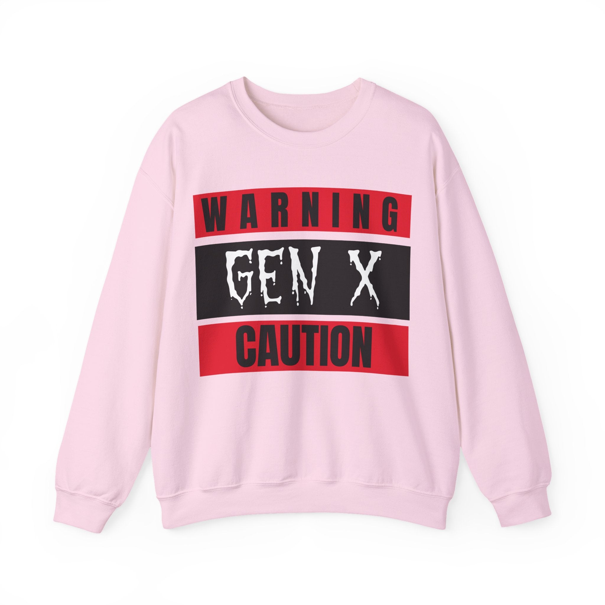 Gen X Warning Crewneck Sweatshirt, Vintage Sweatshirt, Unisex Sweater, Gift for Gen X, Retro Crewneck, Trendy Casual Wear