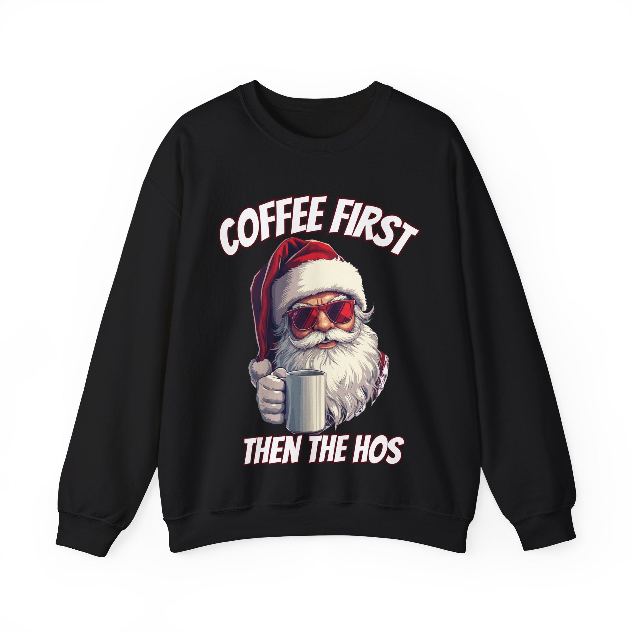 Santa Coffee First Crewneck Sweatshirt