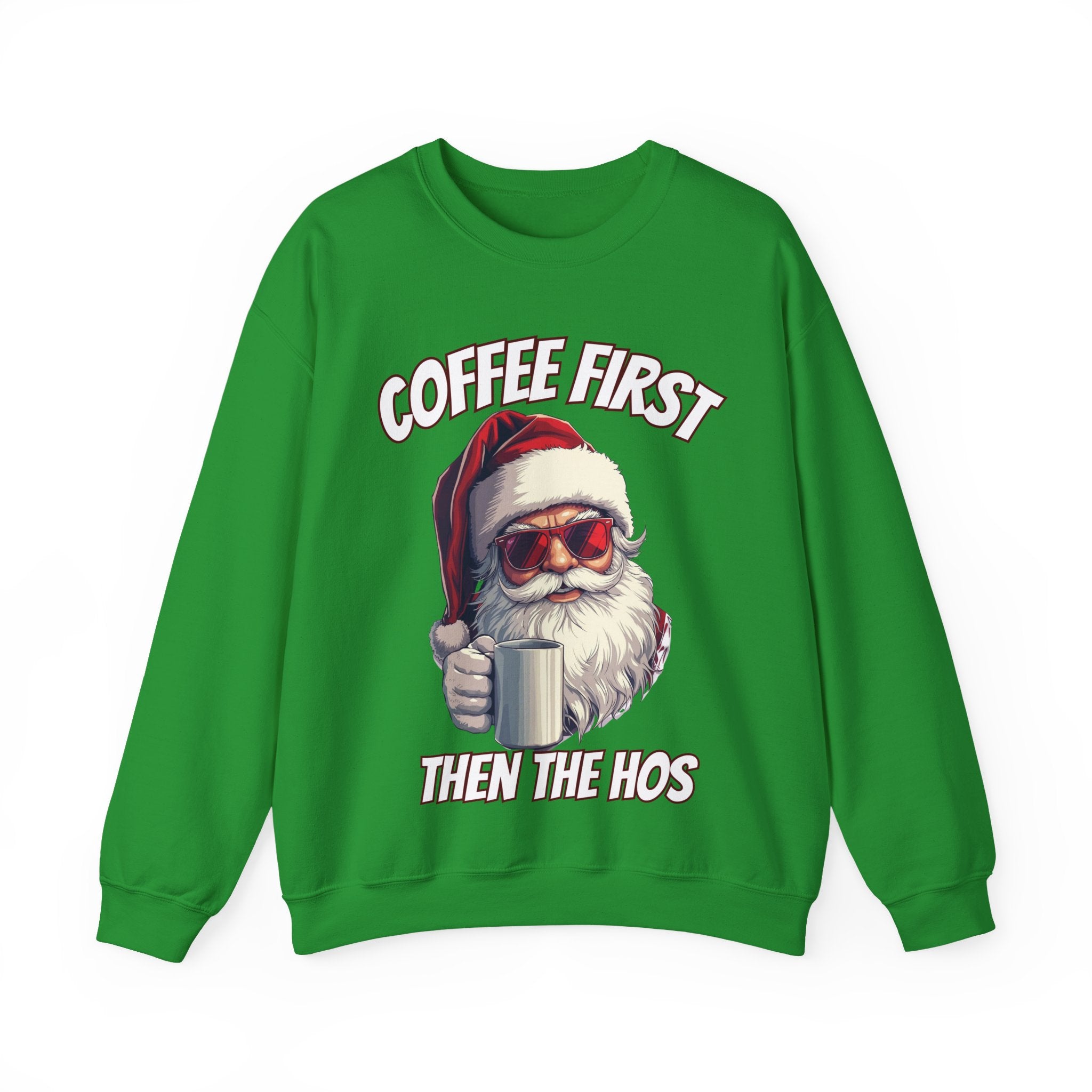 Santa Coffee First Crewneck Sweatshirt