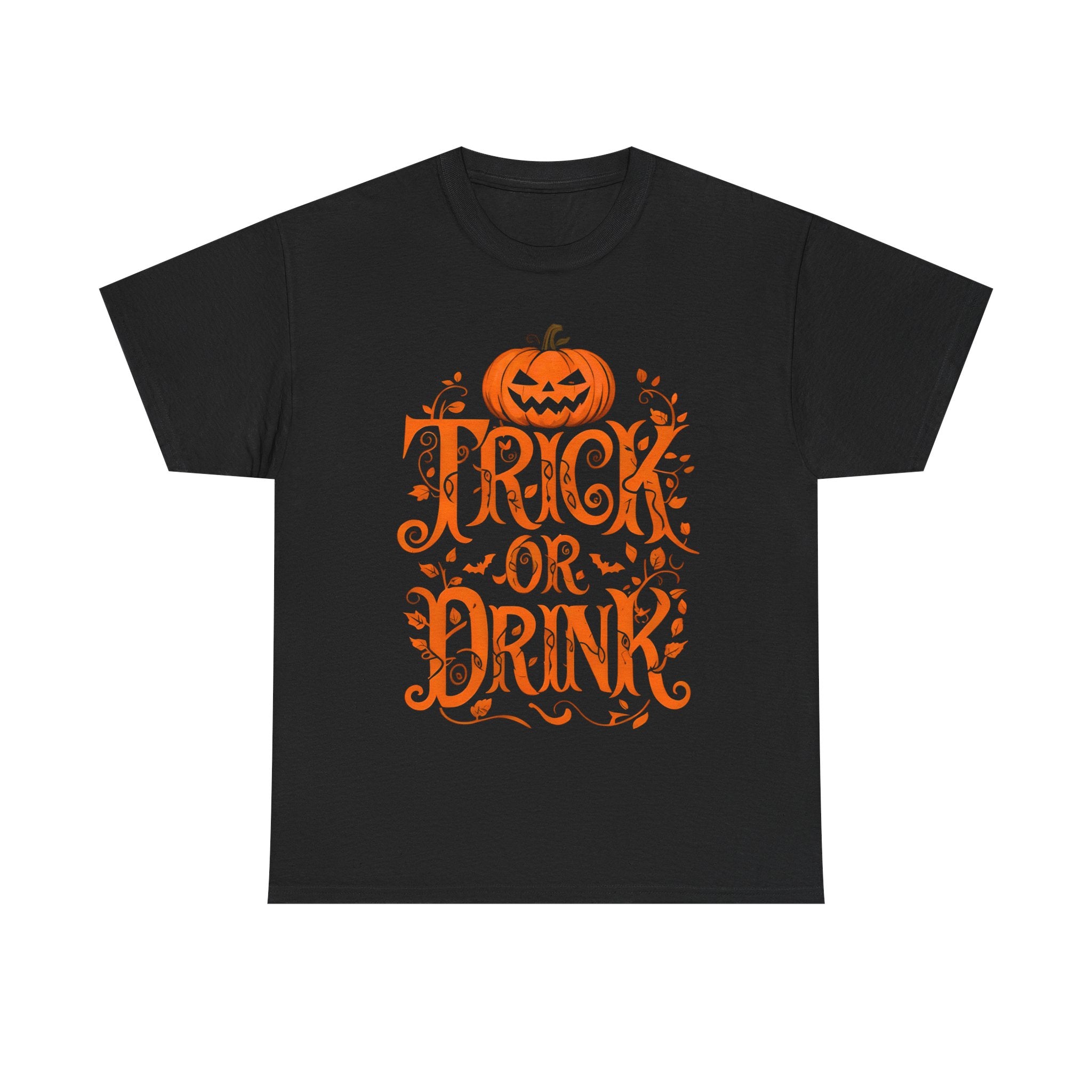 Halloween Trick or Drink Tee, Unisex Party Shirt, Fall Festival Apparel, Spooky Season Clothing, Autumn Celebration Top