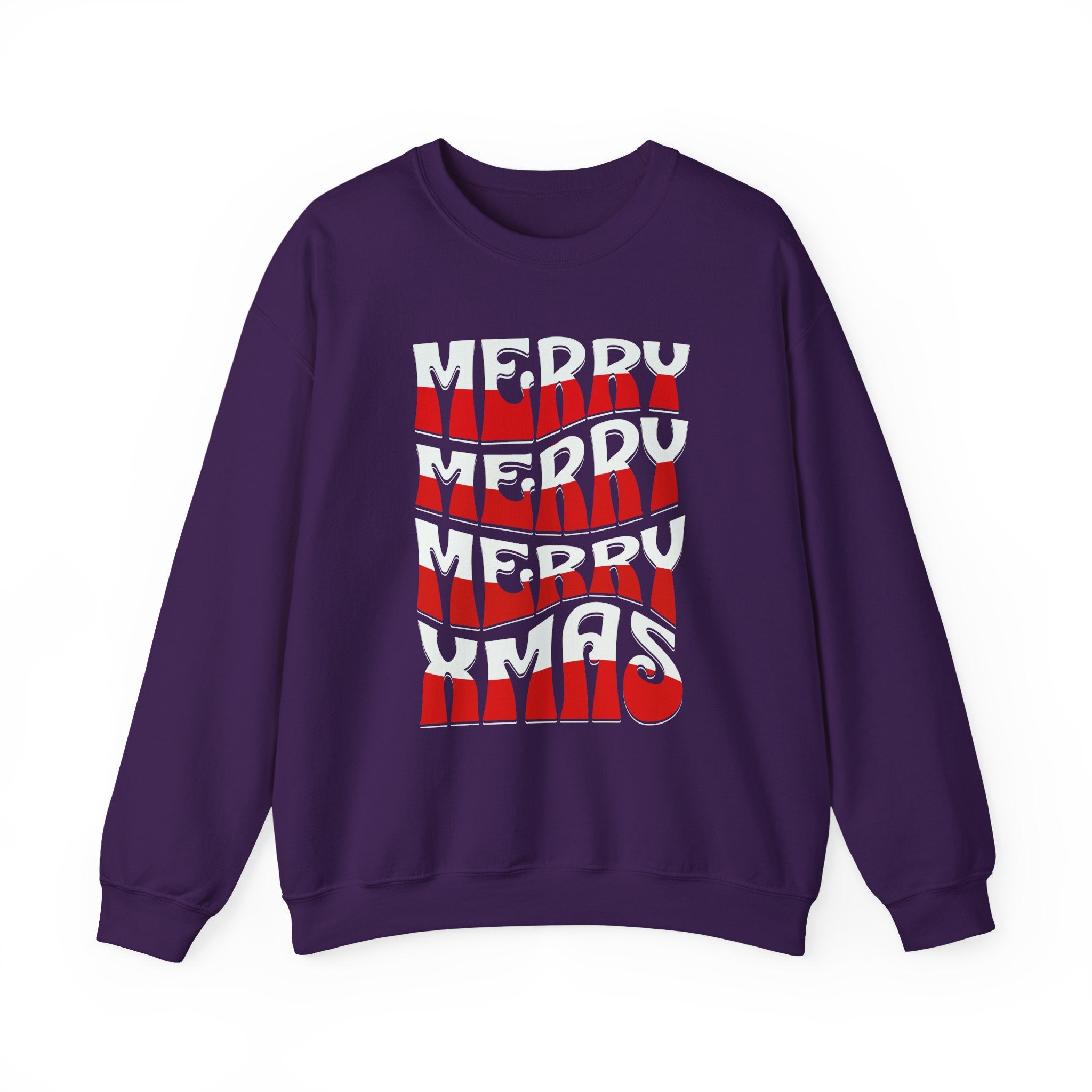 Merry Xmas Stacked Crewneck Sweatshirt