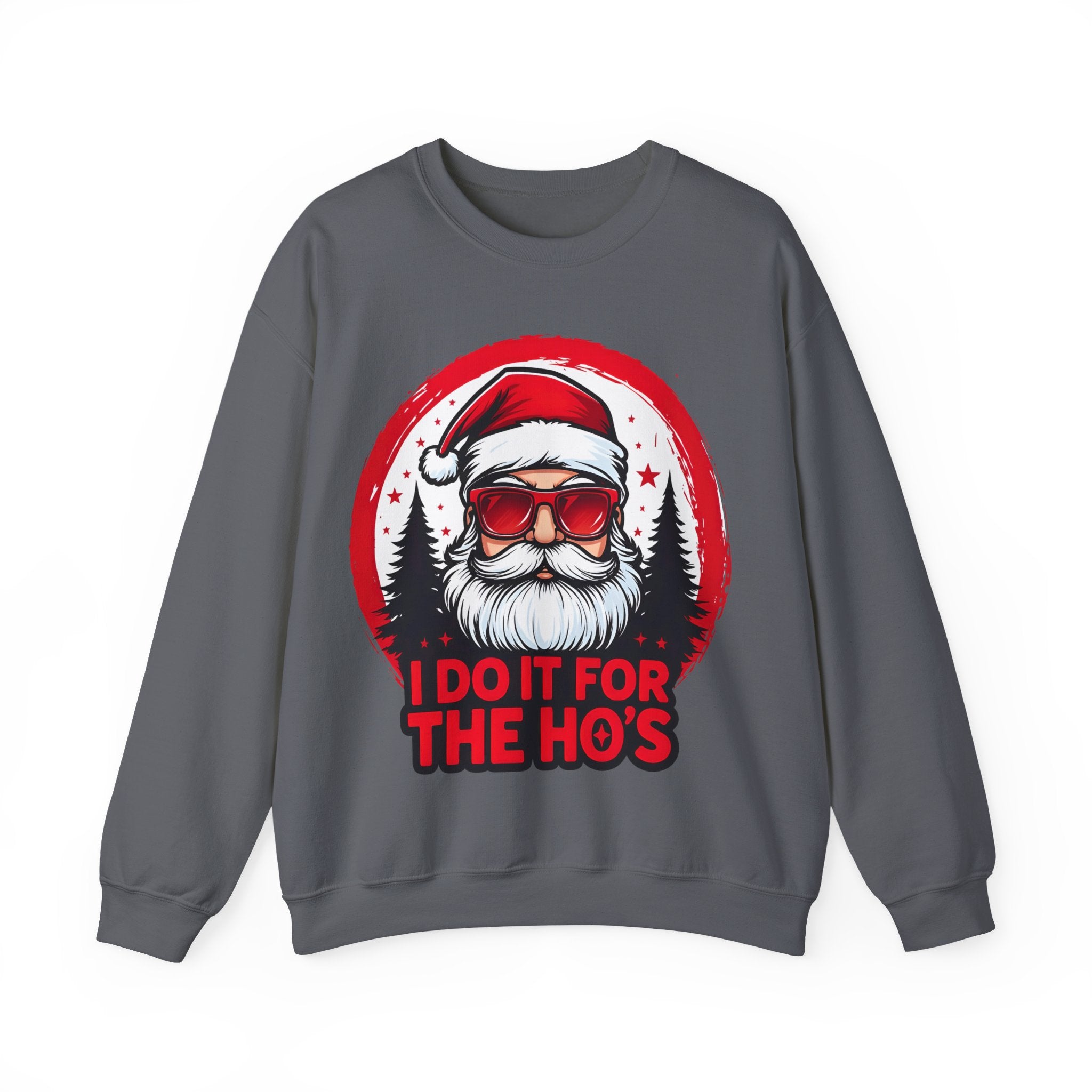 Festive Santa Sweatshirt - "I Do It For The Ho's"