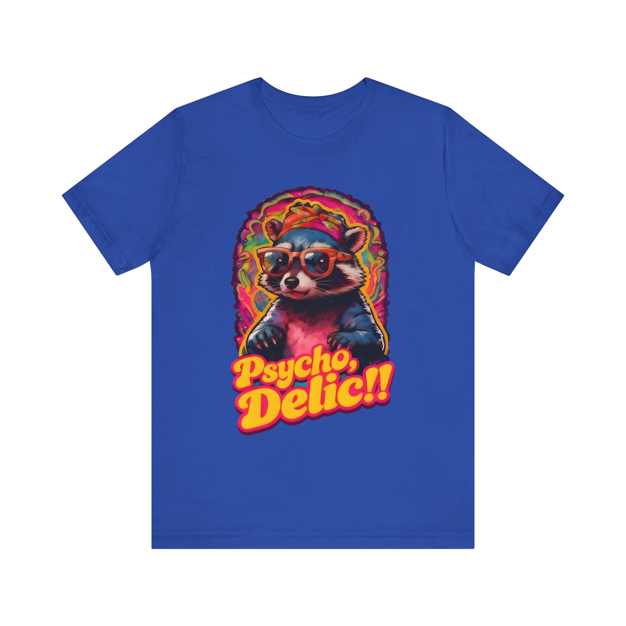 Psycho Delic Raccoon Tee - Unisex Jersey Short Sleeve T-Shirt