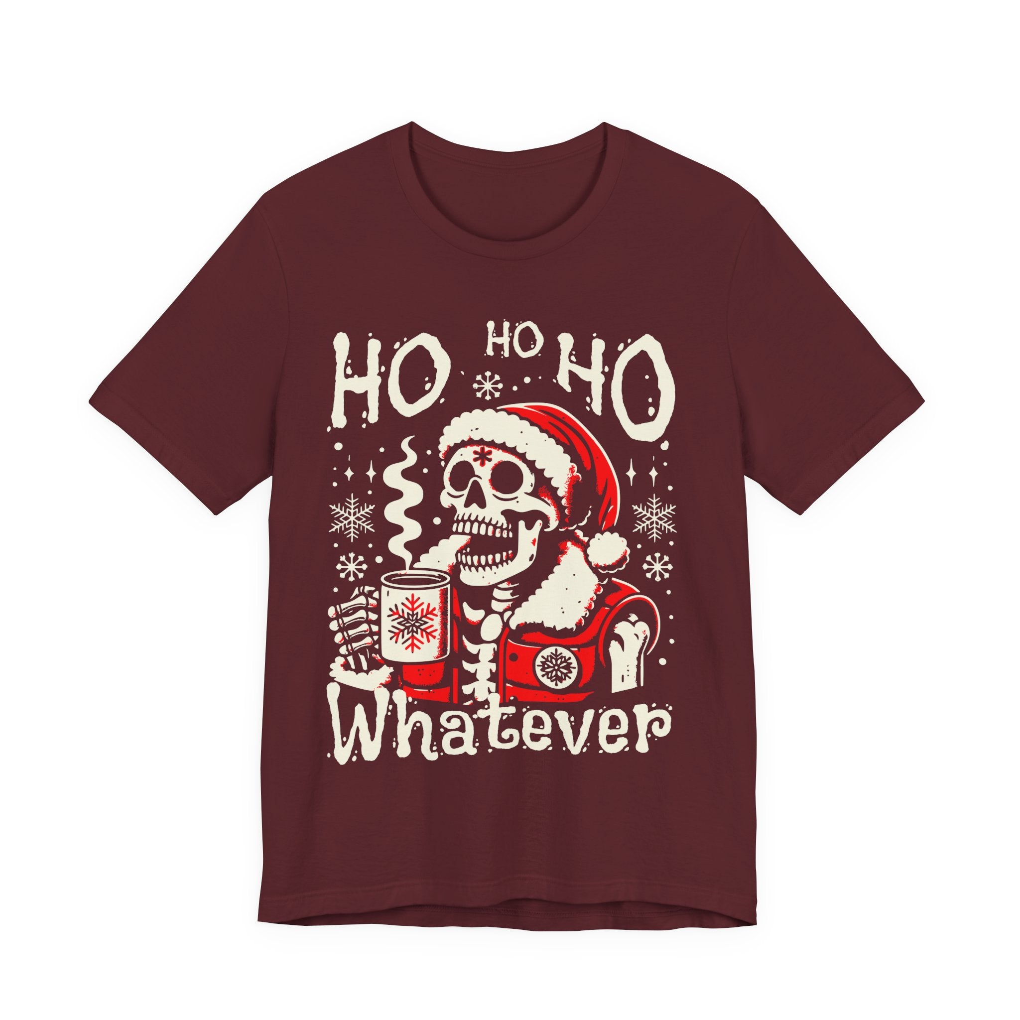 Skull Santa 'Ho Ho Whatever' Christmas Tee