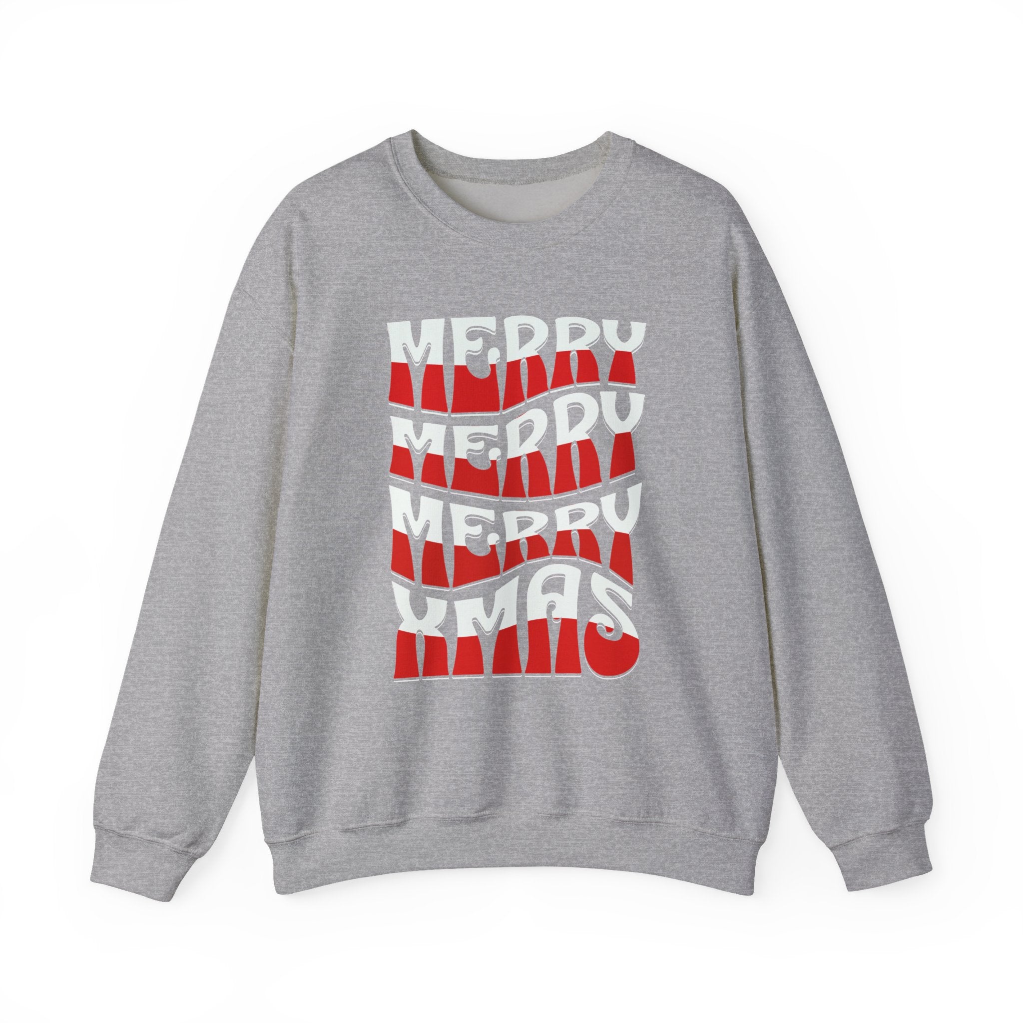 Merry Xmas Stacked Crewneck Sweatshirt