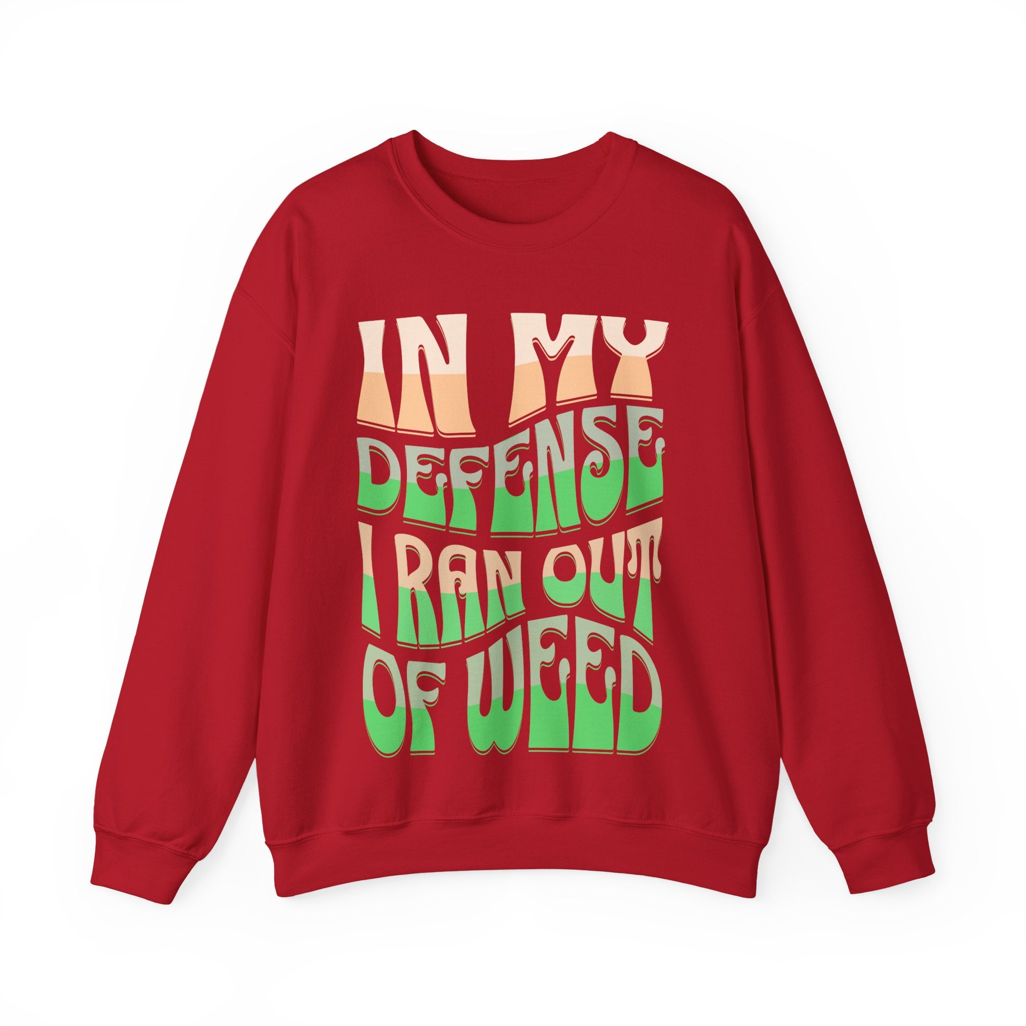 Funny Weed Defense Crewneck Sweatshirt